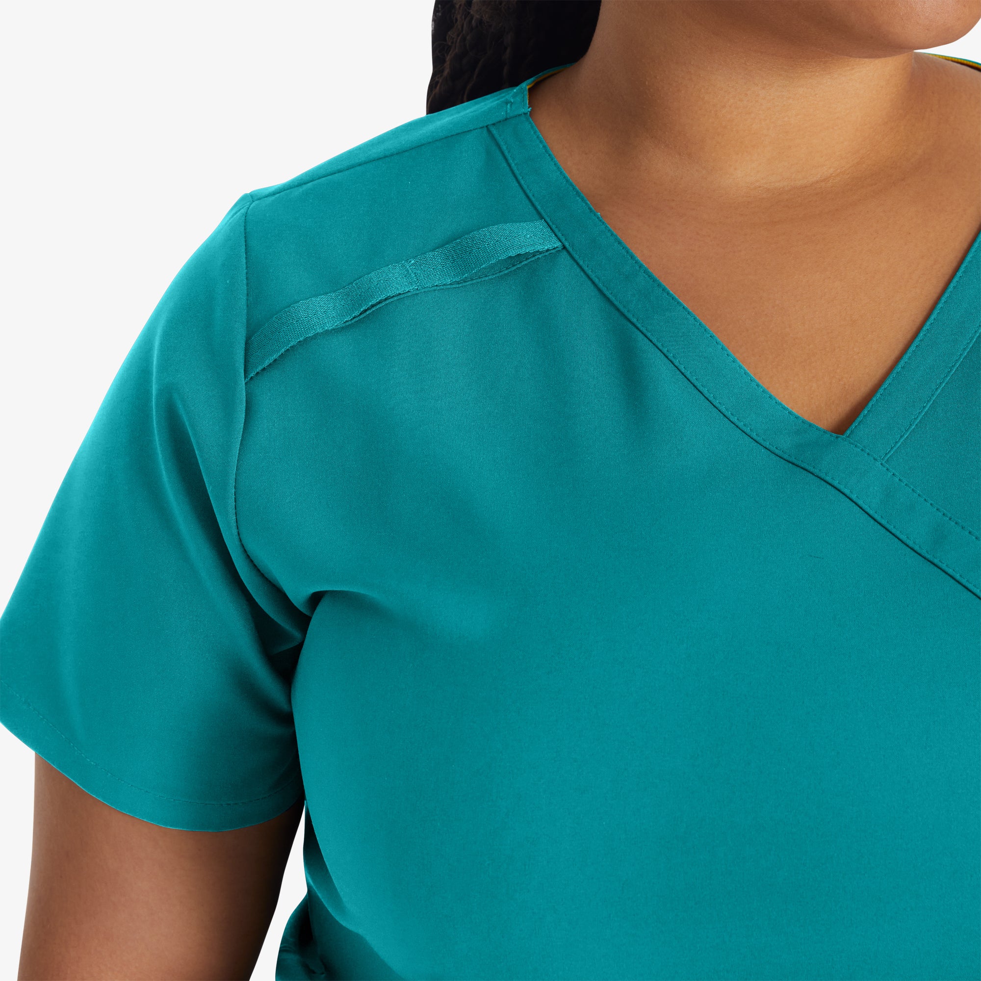 Women's EDS Essentials Mock Wrap Scrub Top - Image 7