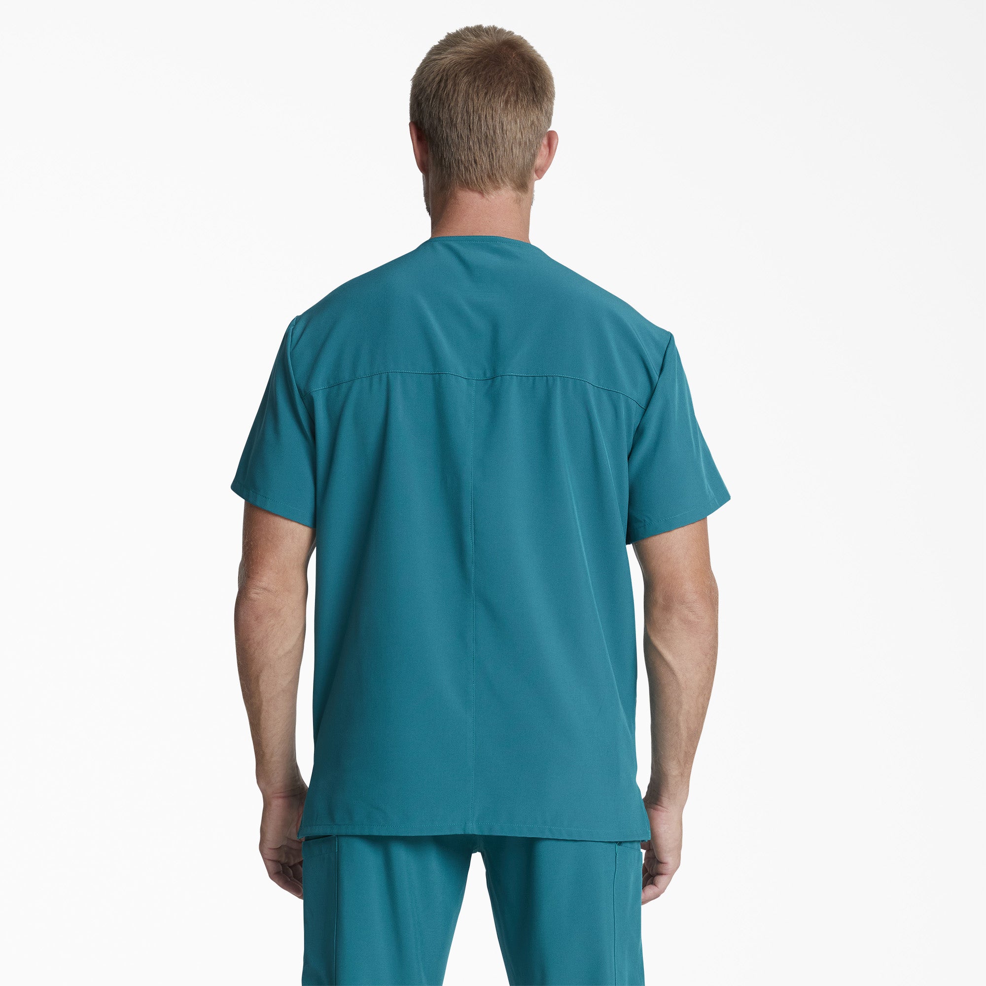 Men's EDS Essentials Tuckable V-Neck Scrub Top - Image 2