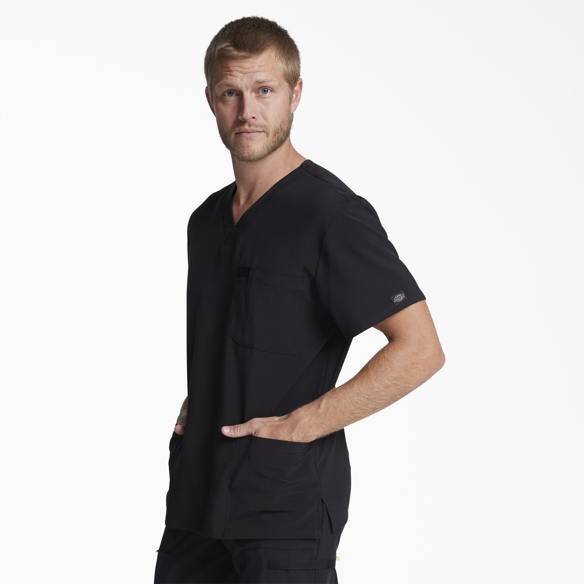 Men's EDS Essentials V-Neck Scrub Top - Image 3