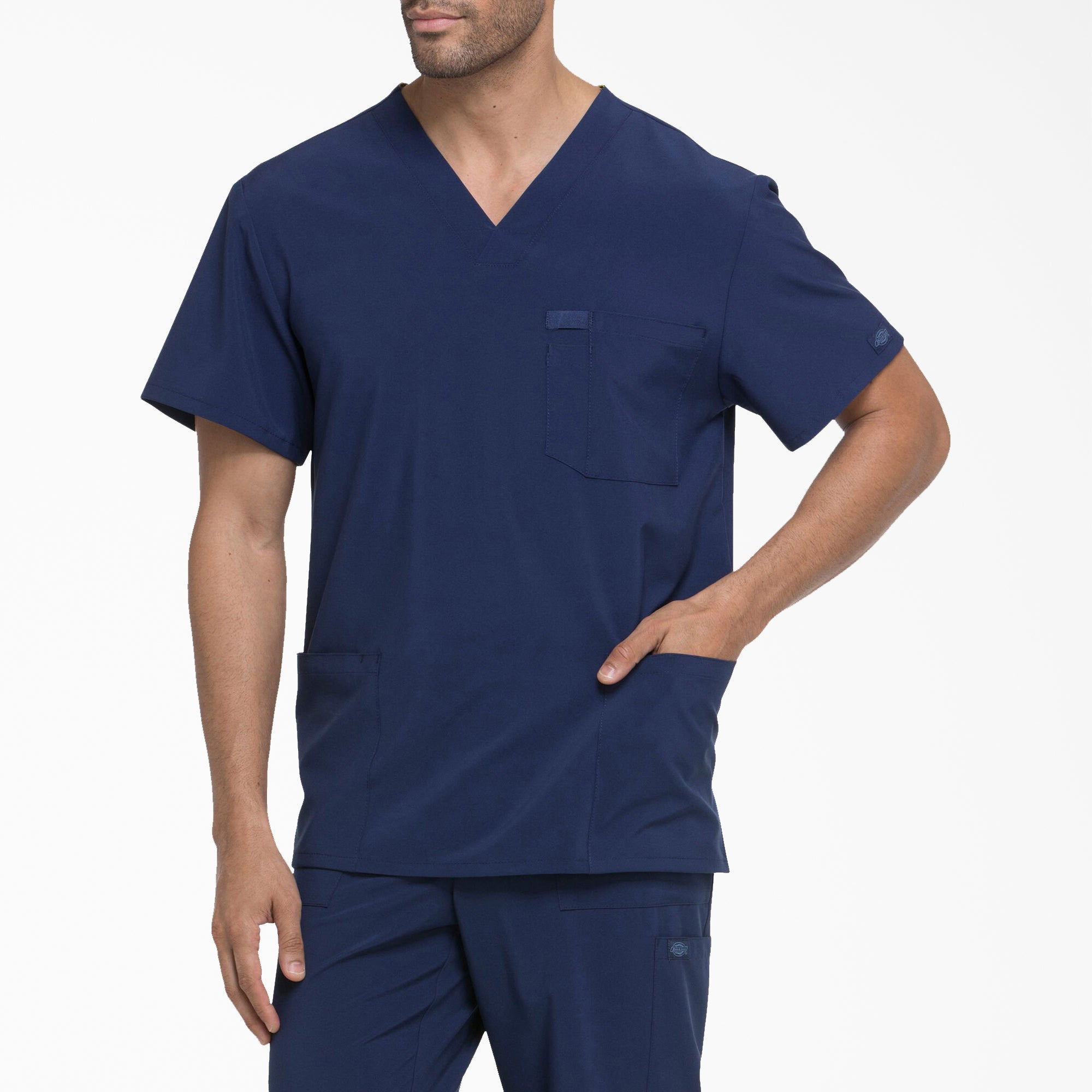 Men's EDS Essentials V-Neck Scrub Top - Image 3