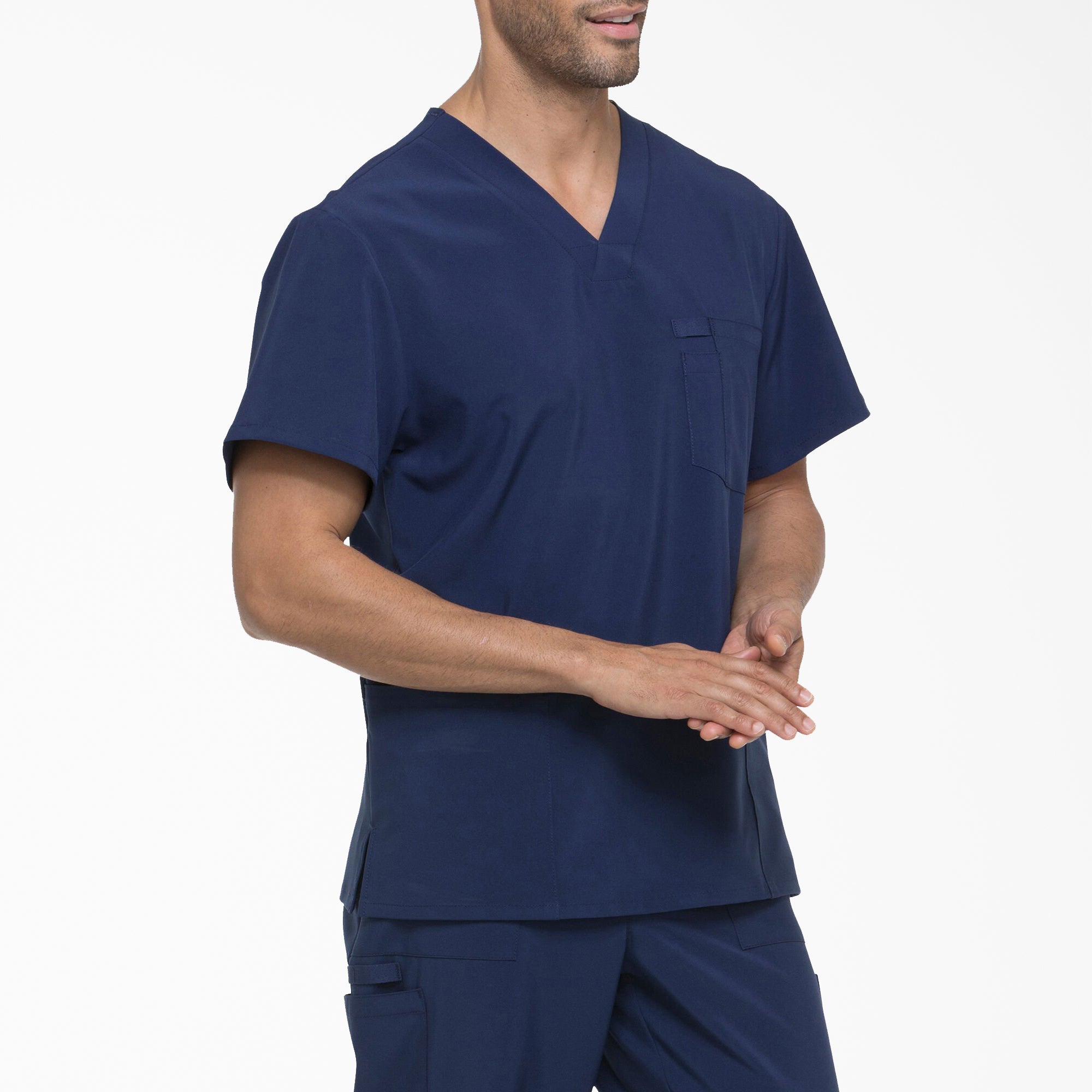 Men's EDS Essentials V-Neck Scrub Top - Image 4