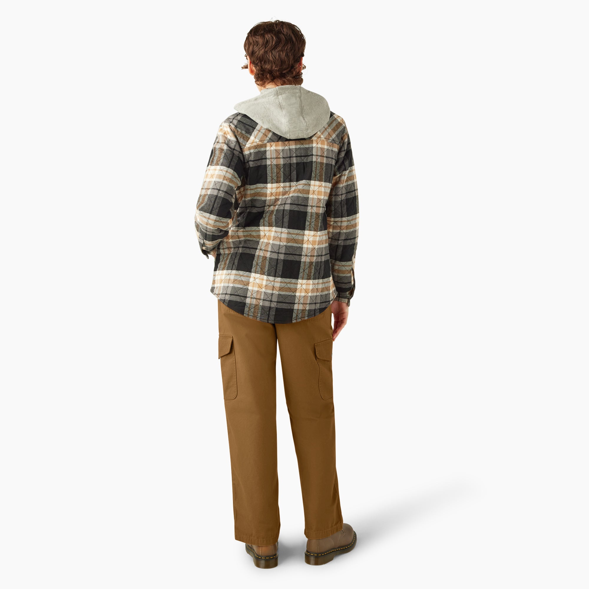 Women's Flannel Hooded Shirt Jacket - Image 6