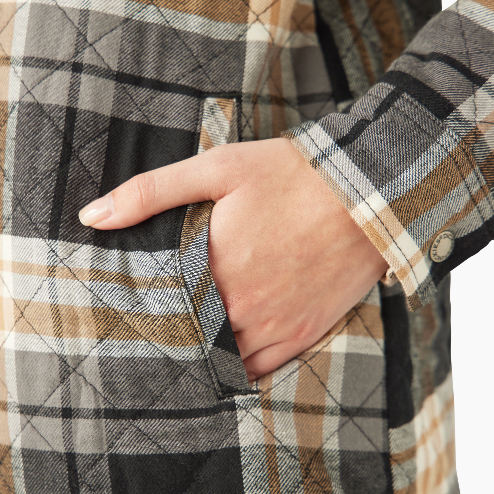 Women's Flannel Hooded Shirt Jacket - Image 8