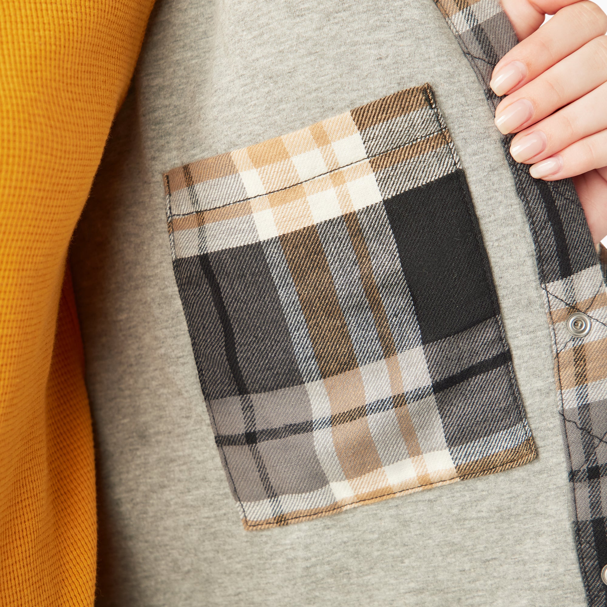 Women's Flannel Hooded Shirt Jacket - Image 9