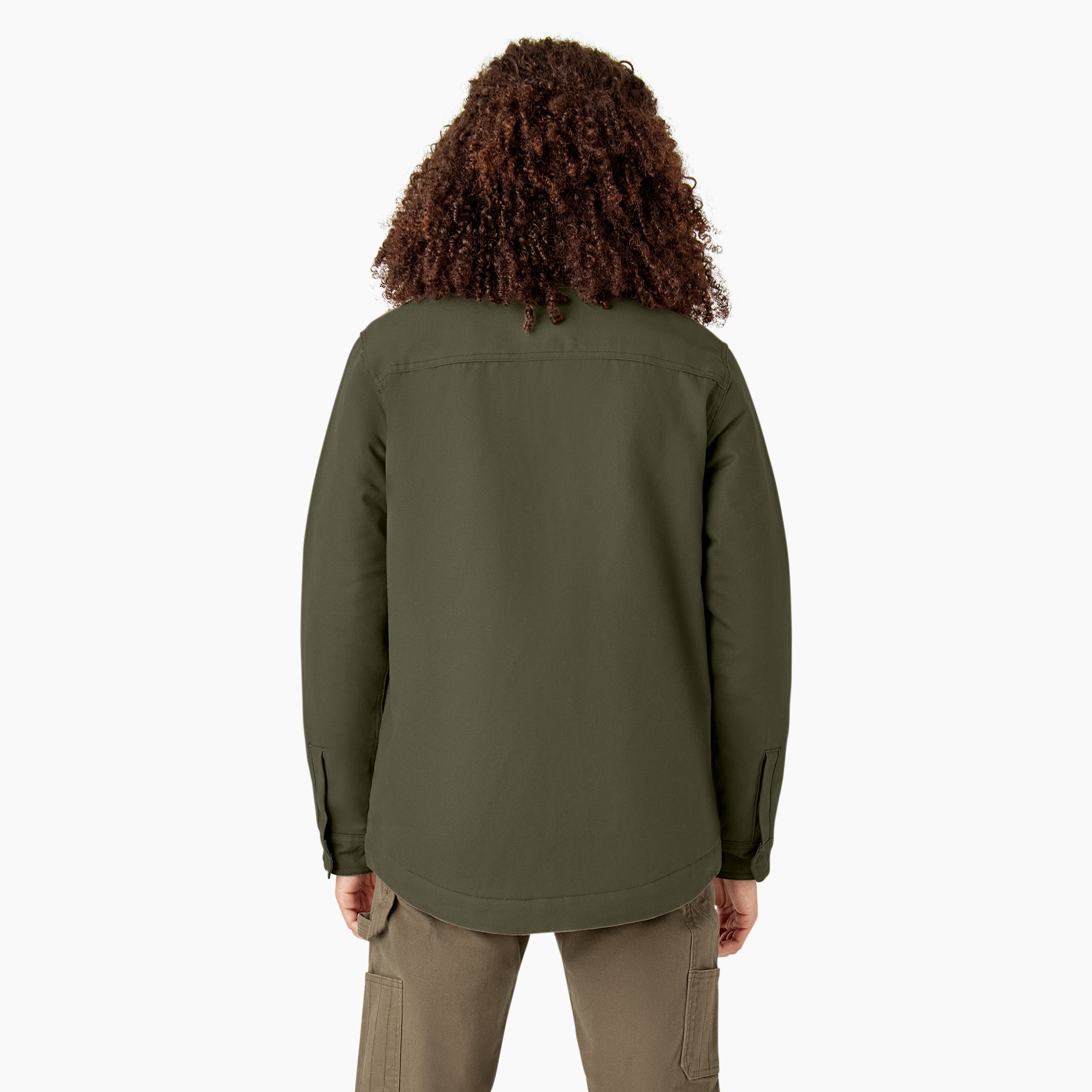 Women's Duck High Pile Fleece Lined Chore Coat - Image 2