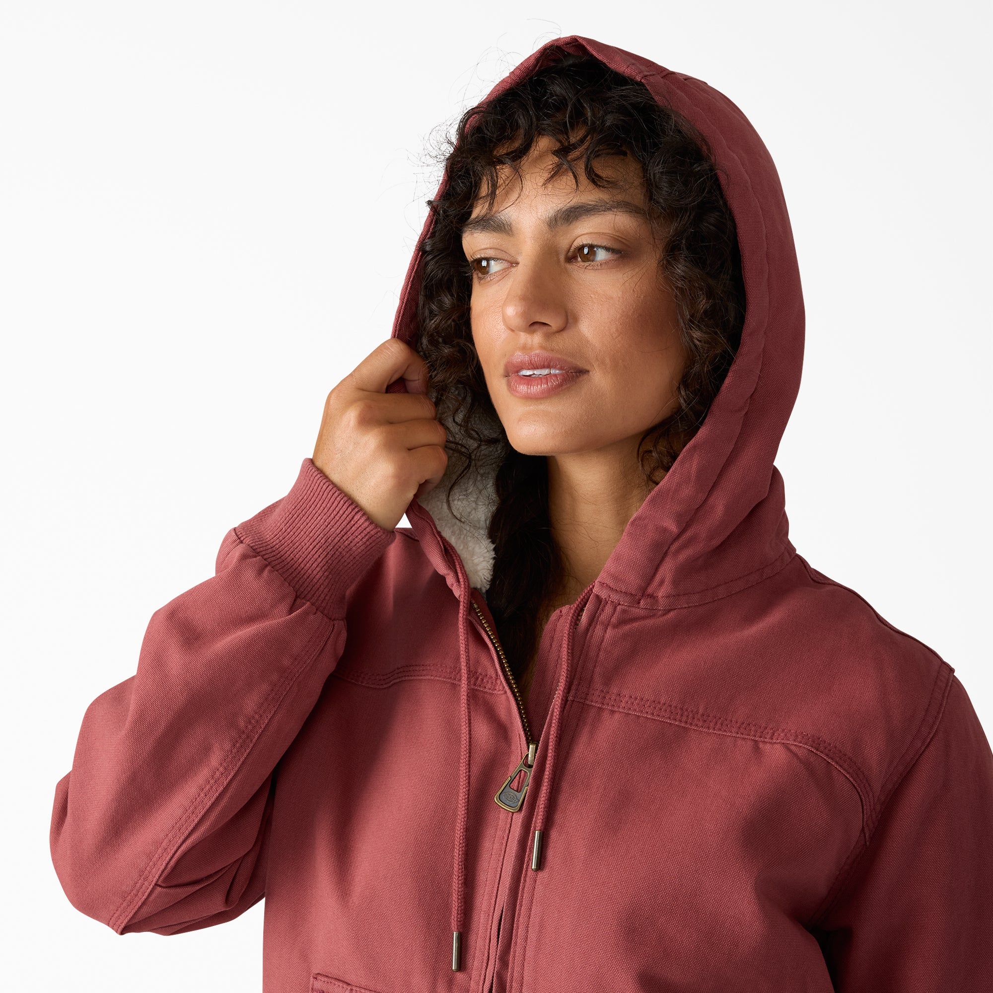 Women's Fleece Lined Duck Canvas Jacket - Image 5