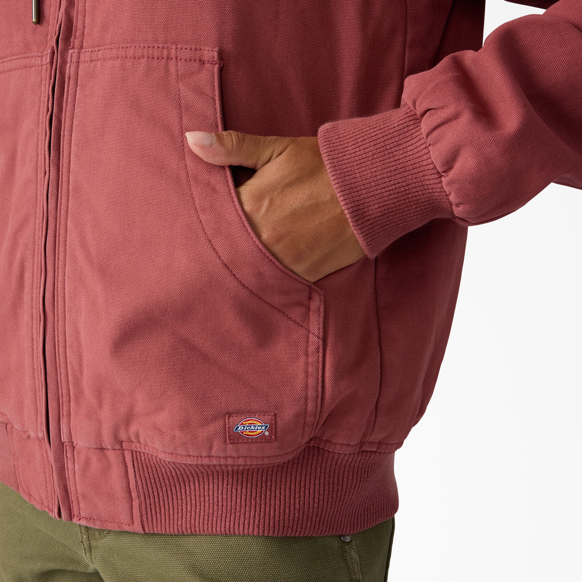 Women's Fleece Lined Duck Canvas Jacket - Image 6