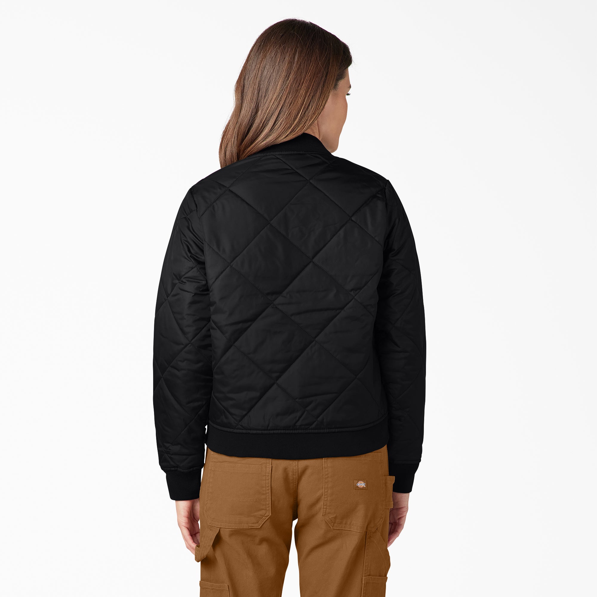 Women's Quilted Bomber Jacket - Image 2