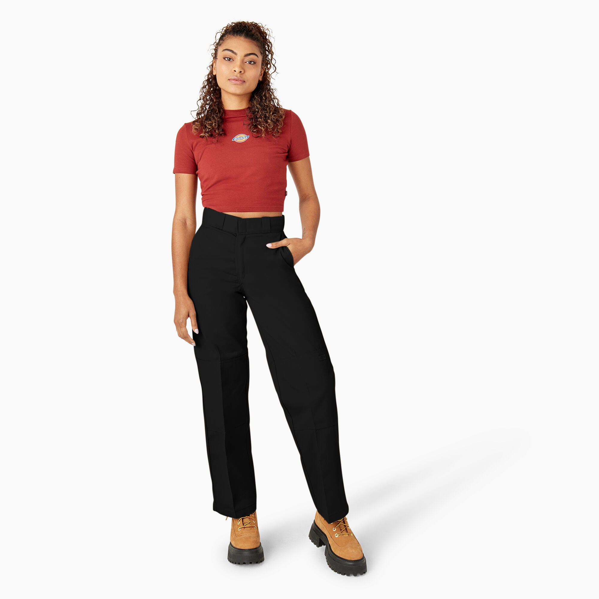 Women's Loose Fit Double Knee Work Pants - Image 18