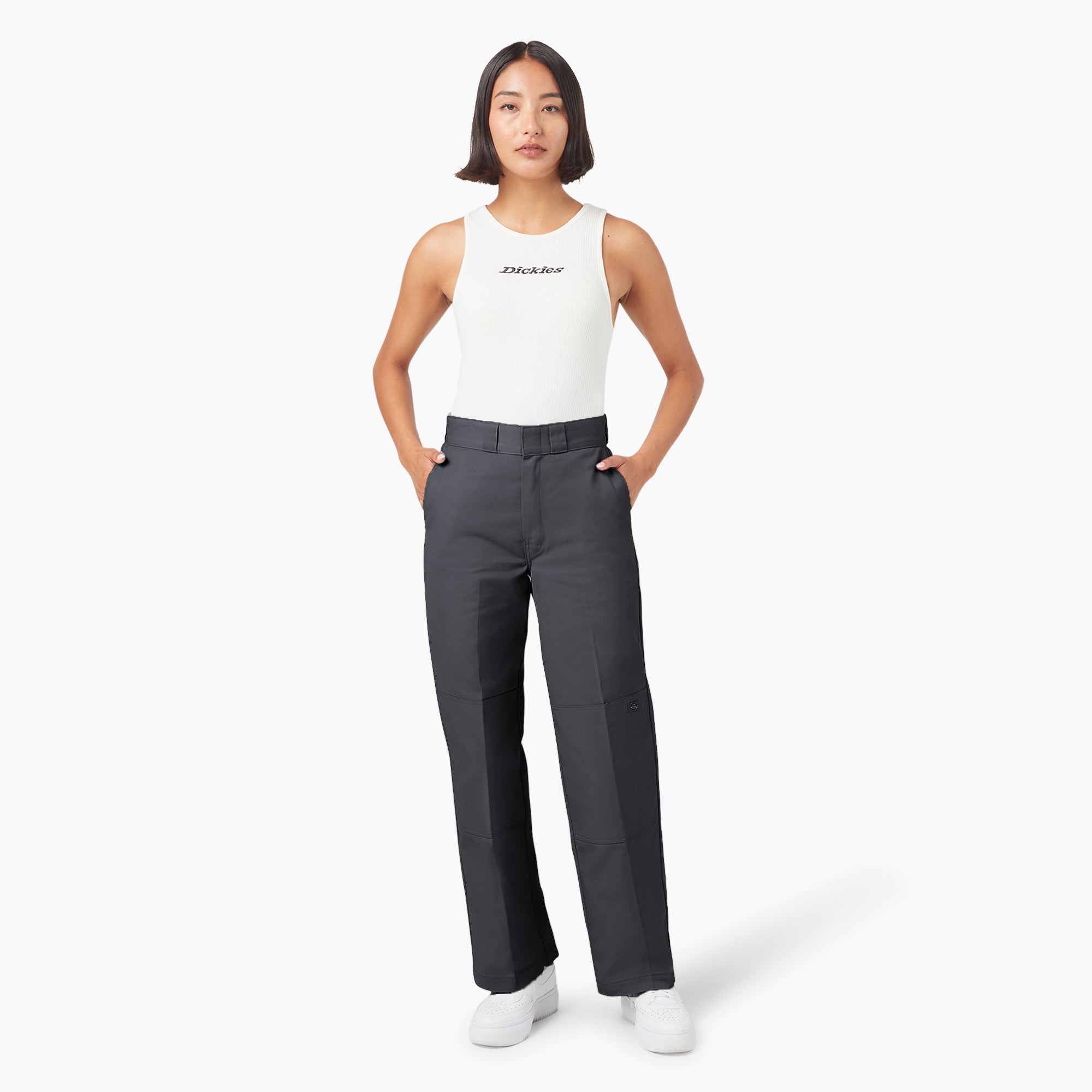 Women's Loose Fit Double Knee Work Pants - Image 5