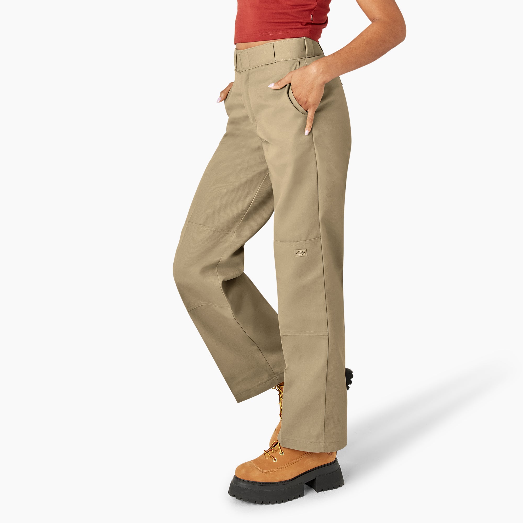 Women's Loose Fit Double Knee Work Pants - Image 3
