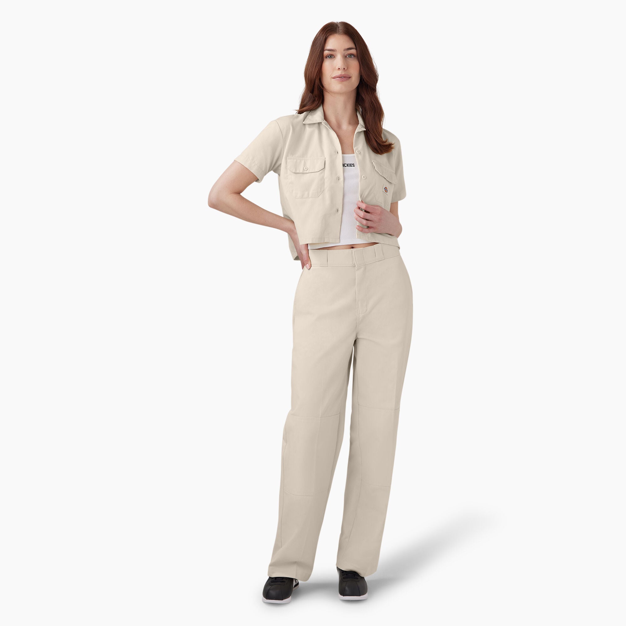 Women's Loose Fit Double Knee Work Pants - Image 5
