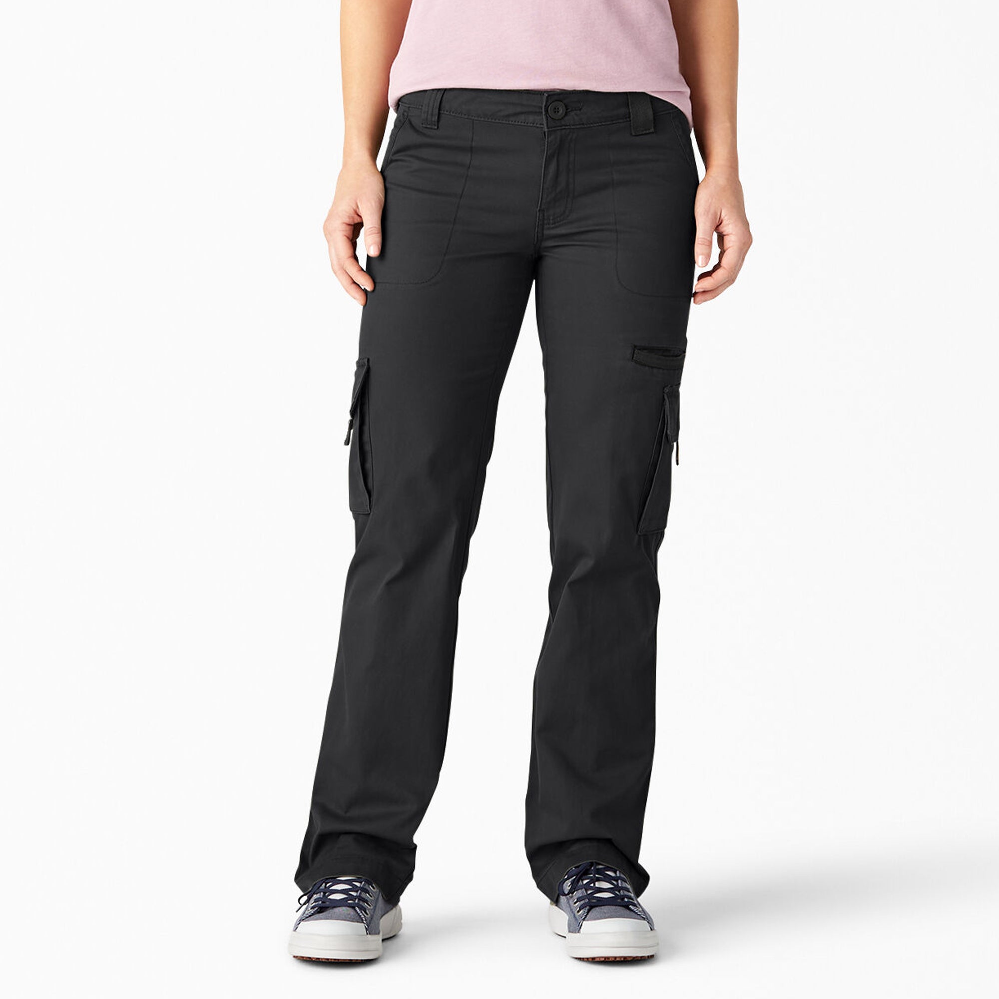Women's Relaxed Fit Straight Leg Cargo Pants - Image 7