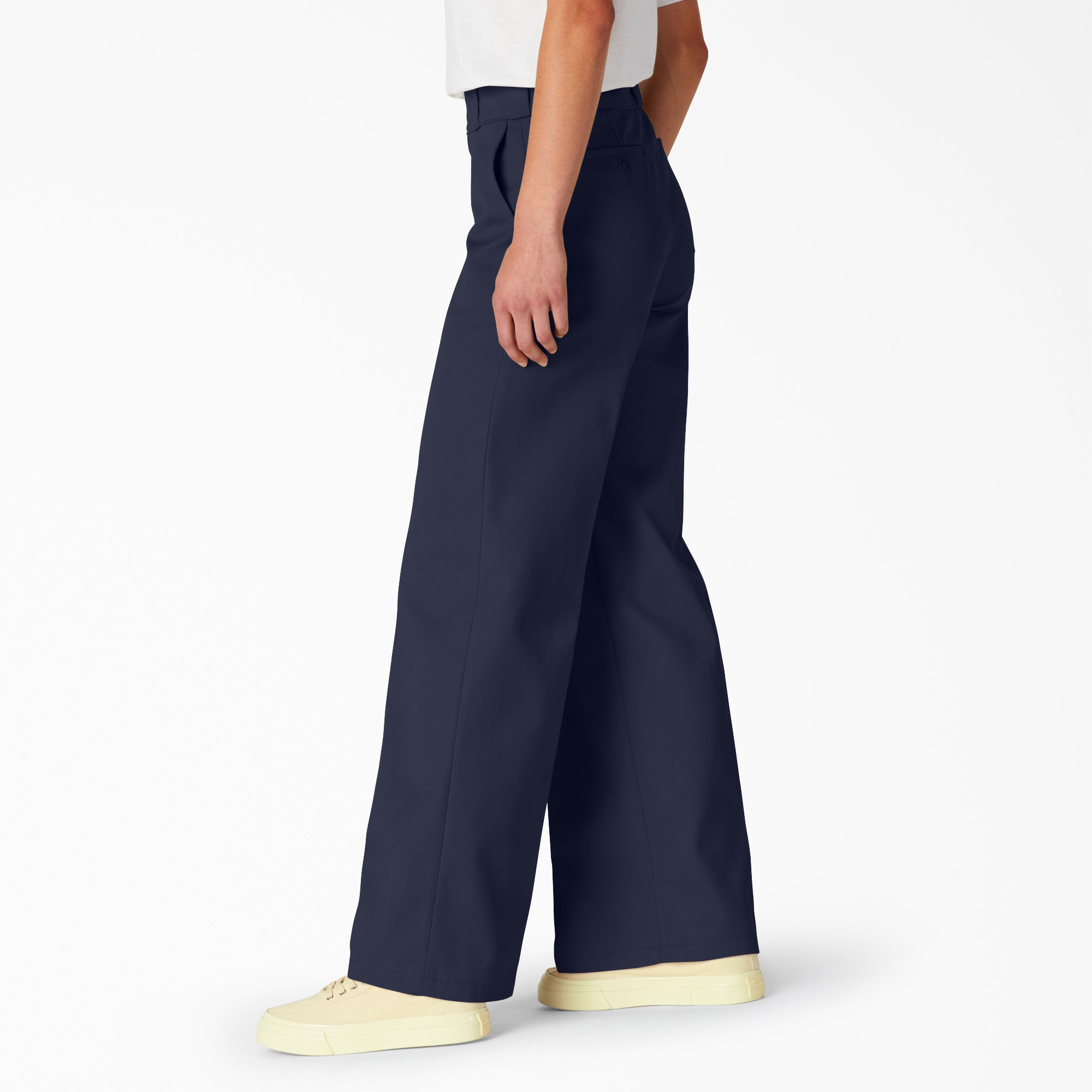 Women's Regular Fit Wide Leg Work Pants - Image 3