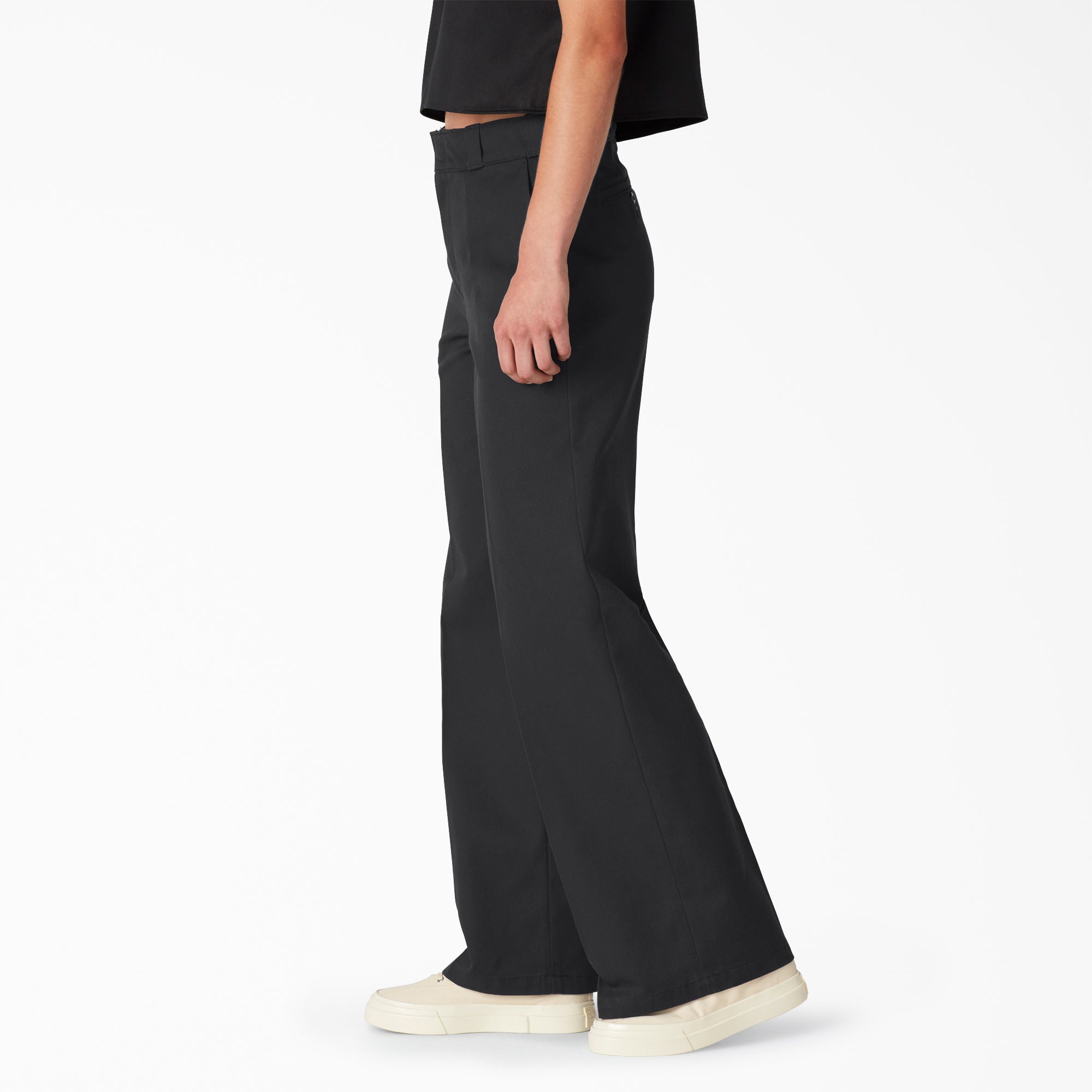 Women's Regular Fit Wide Leg Work Pants - Image 3