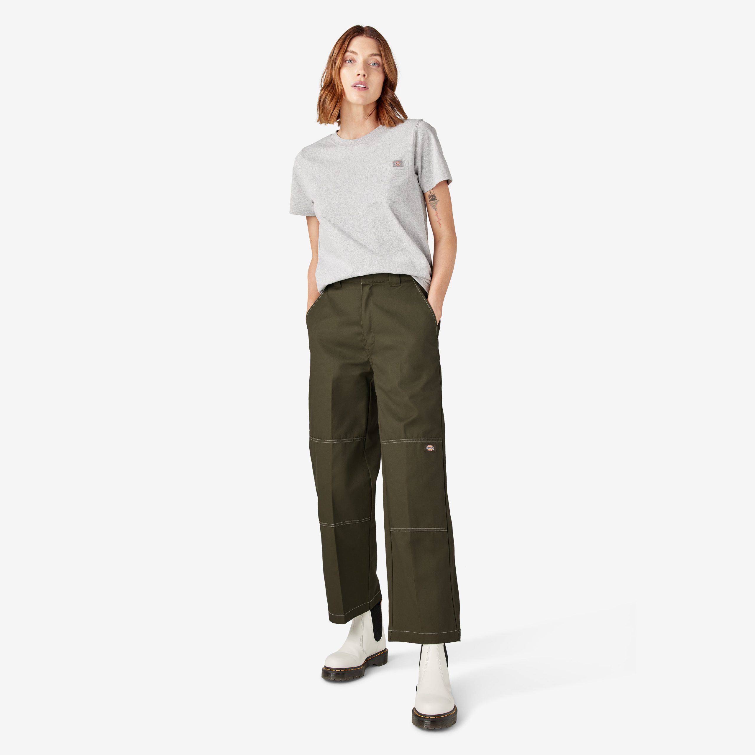 Women's Relaxed Fit Double Knee Pants - Image 5