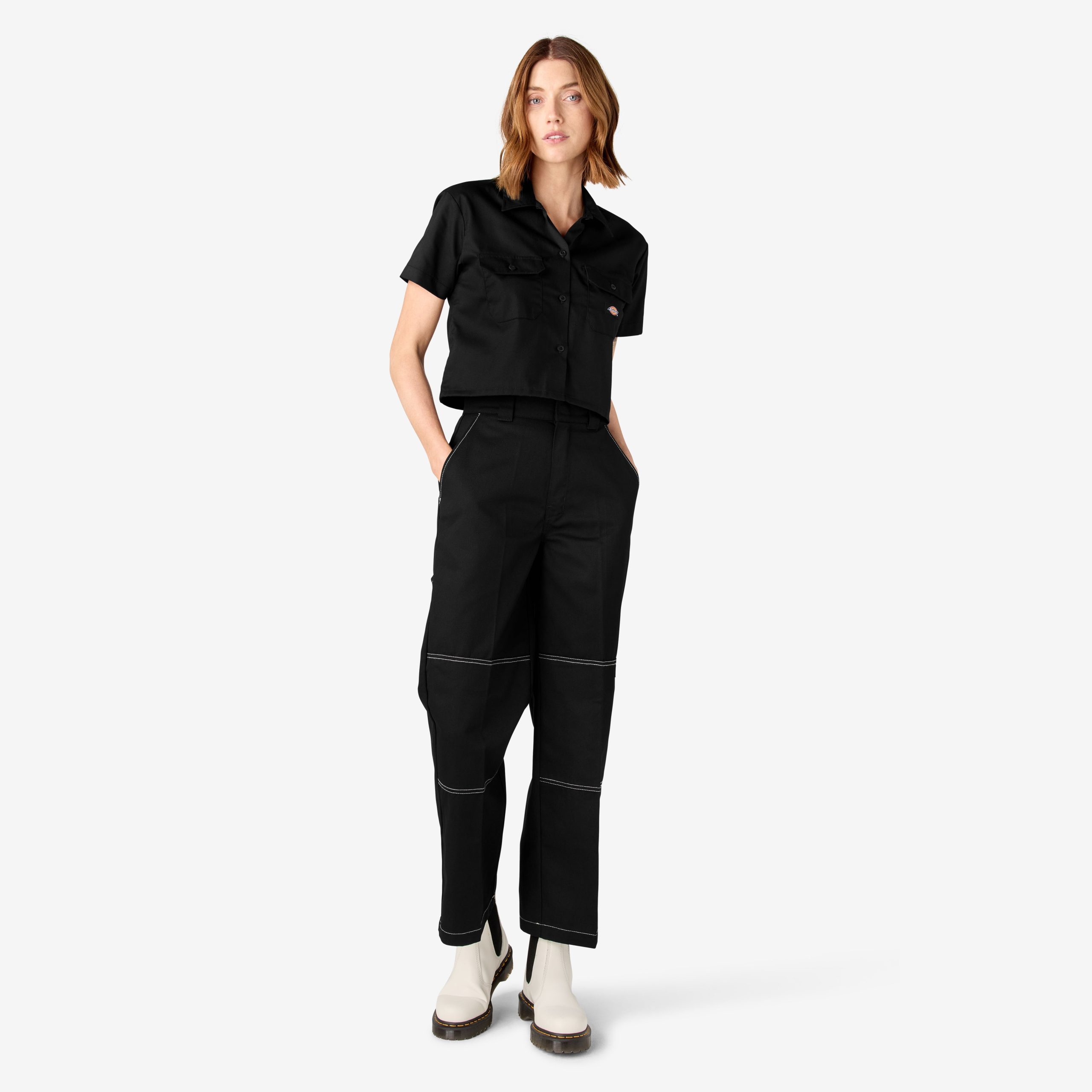 Women's Relaxed Fit Double Knee Pants - Image 5
