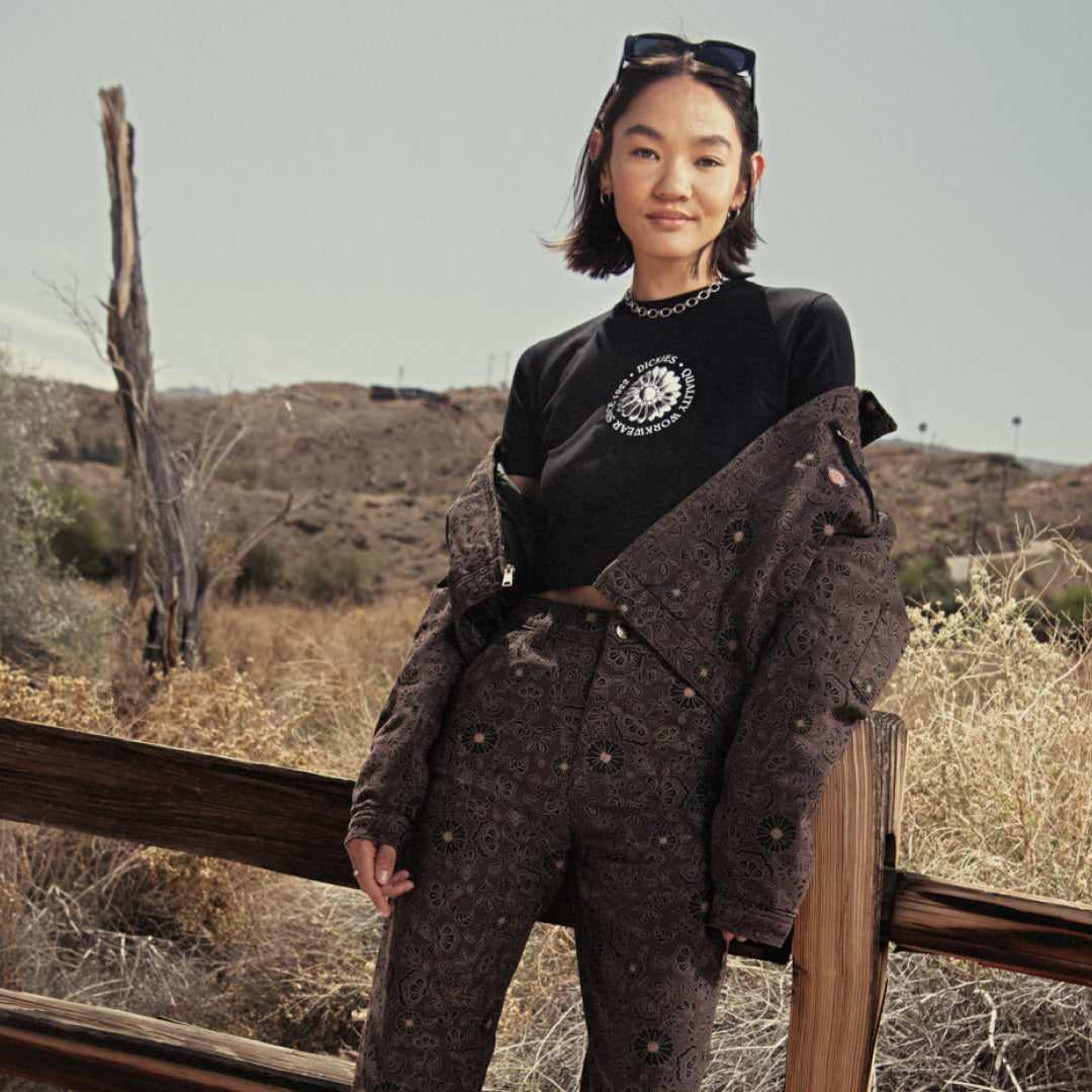 Women's Ellis Floral Duck Canvas Pants - Image 9