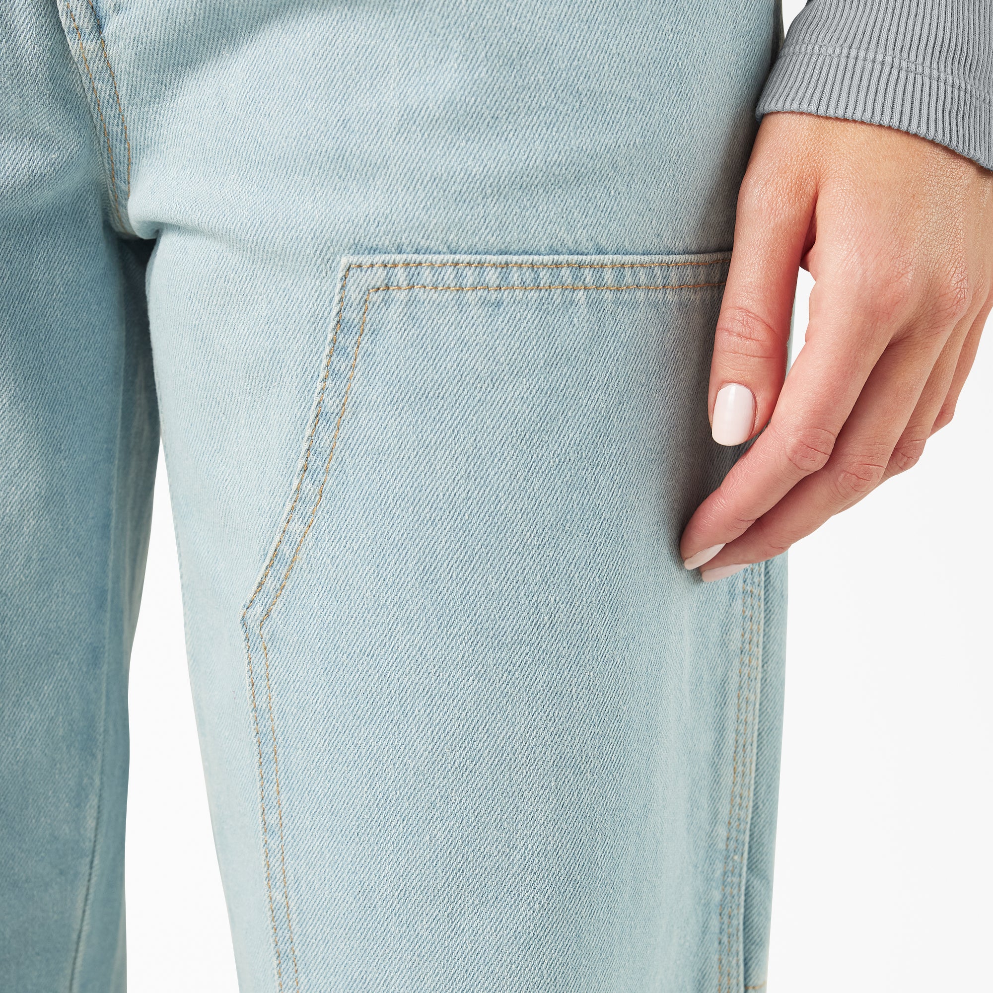 Women's Madison Loose Fit Double Knee Jeans - Image 8