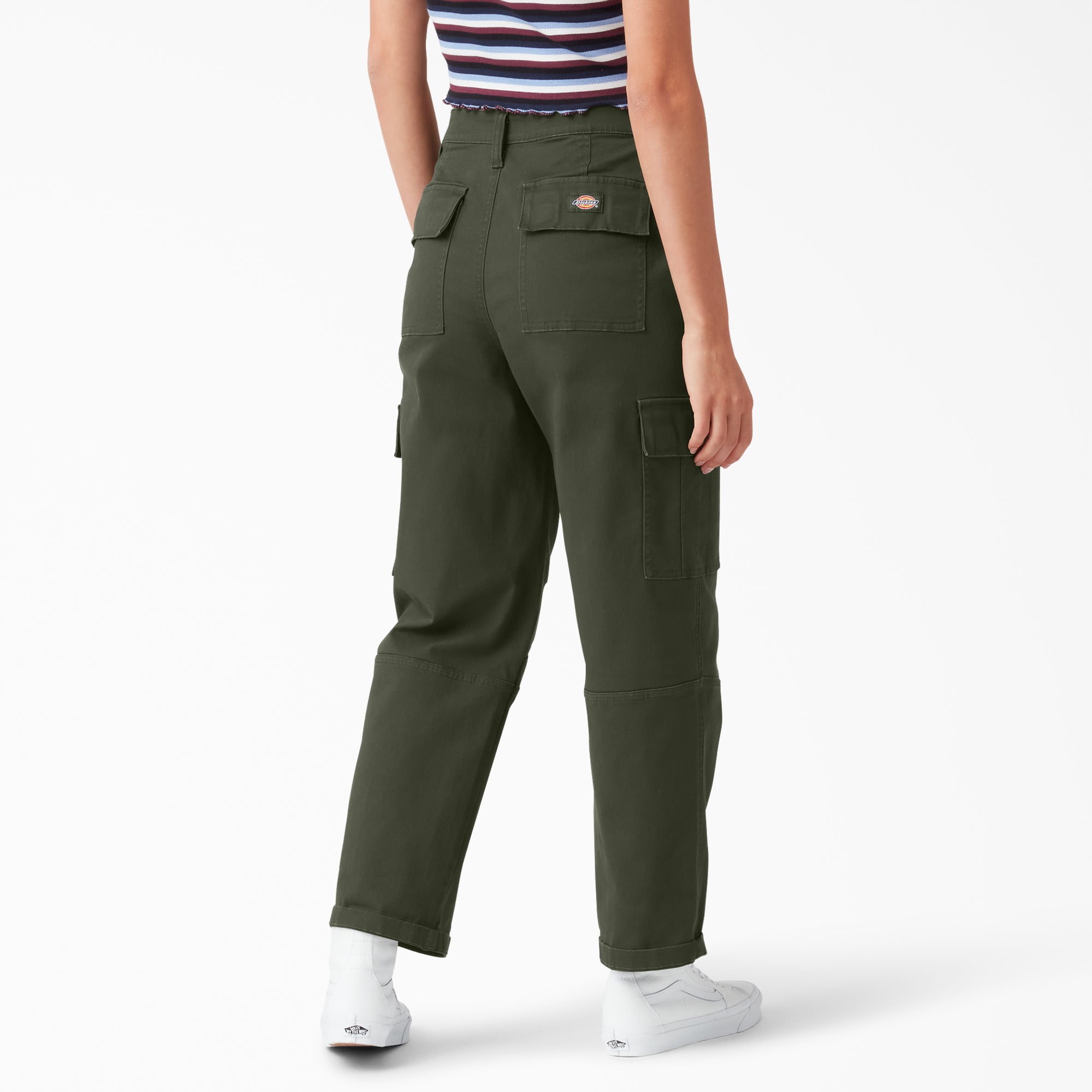 Women's Relaxed Fit Cropped Cargo Pants - Image 2