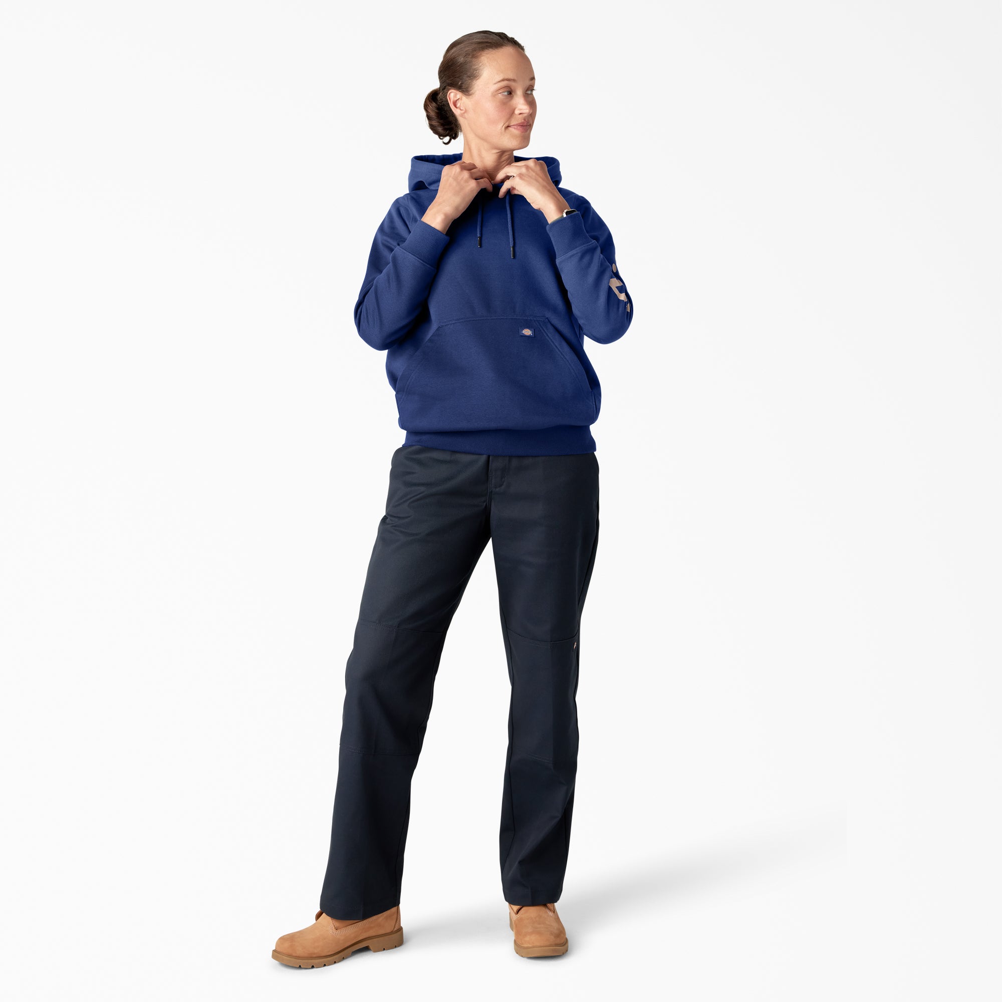 Women's Water Repellent Sleeve Logo Hoodie - Image 4