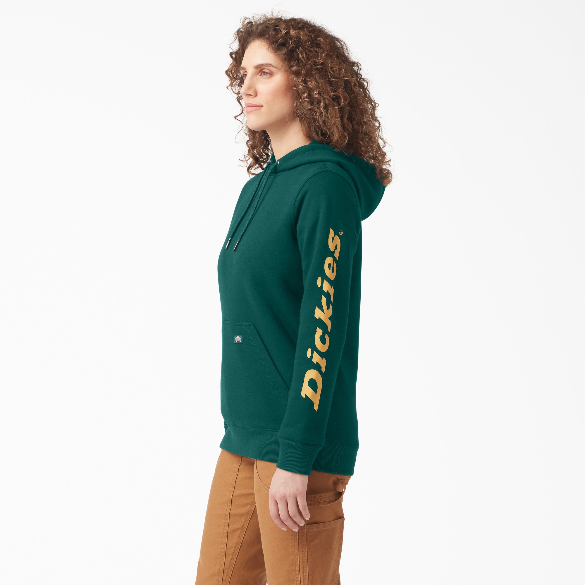 Women's Water Repellent Sleeve Logo Hoodie - Image 3