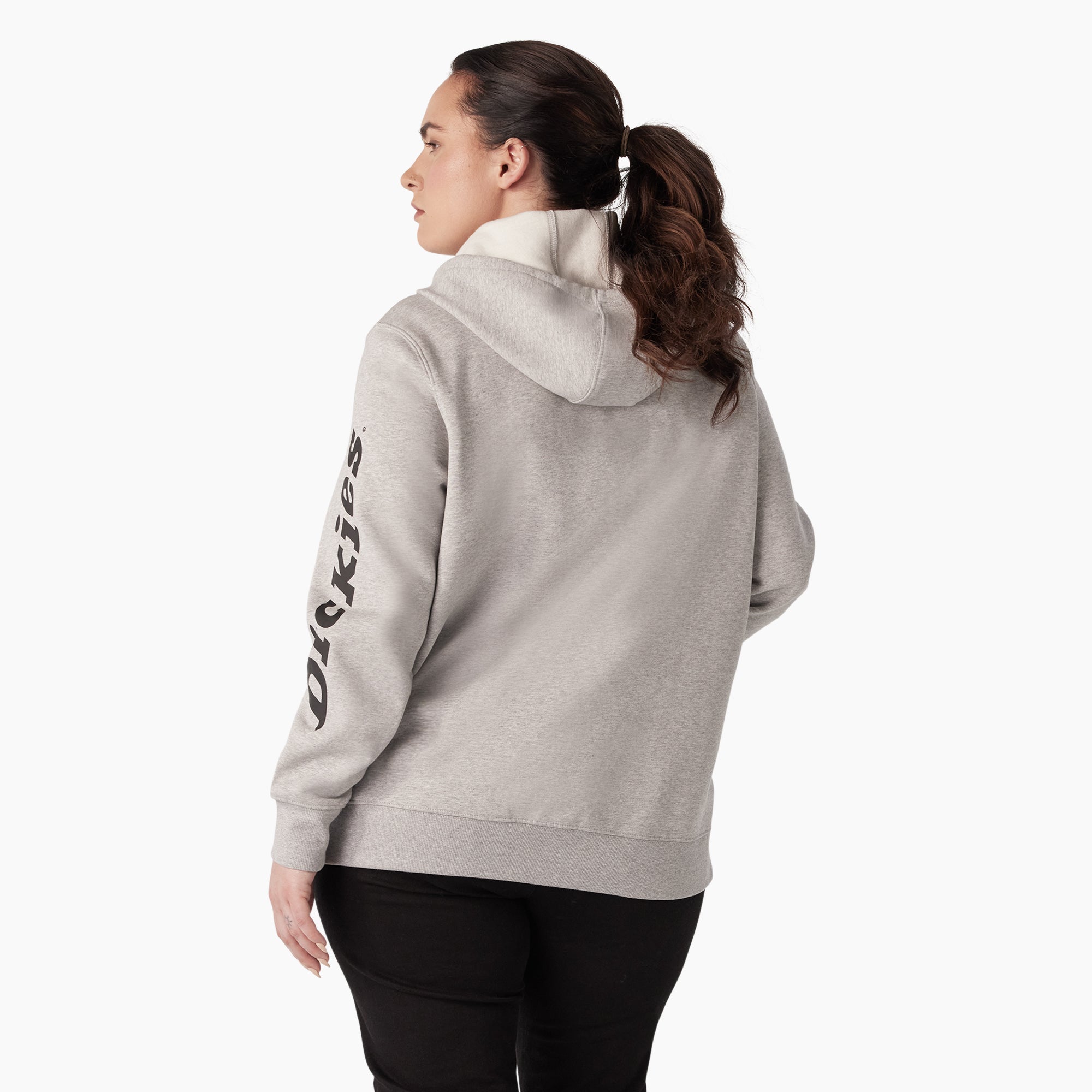 Women's Plus Water Repellent Sleeve Logo Hoodie - Image 2