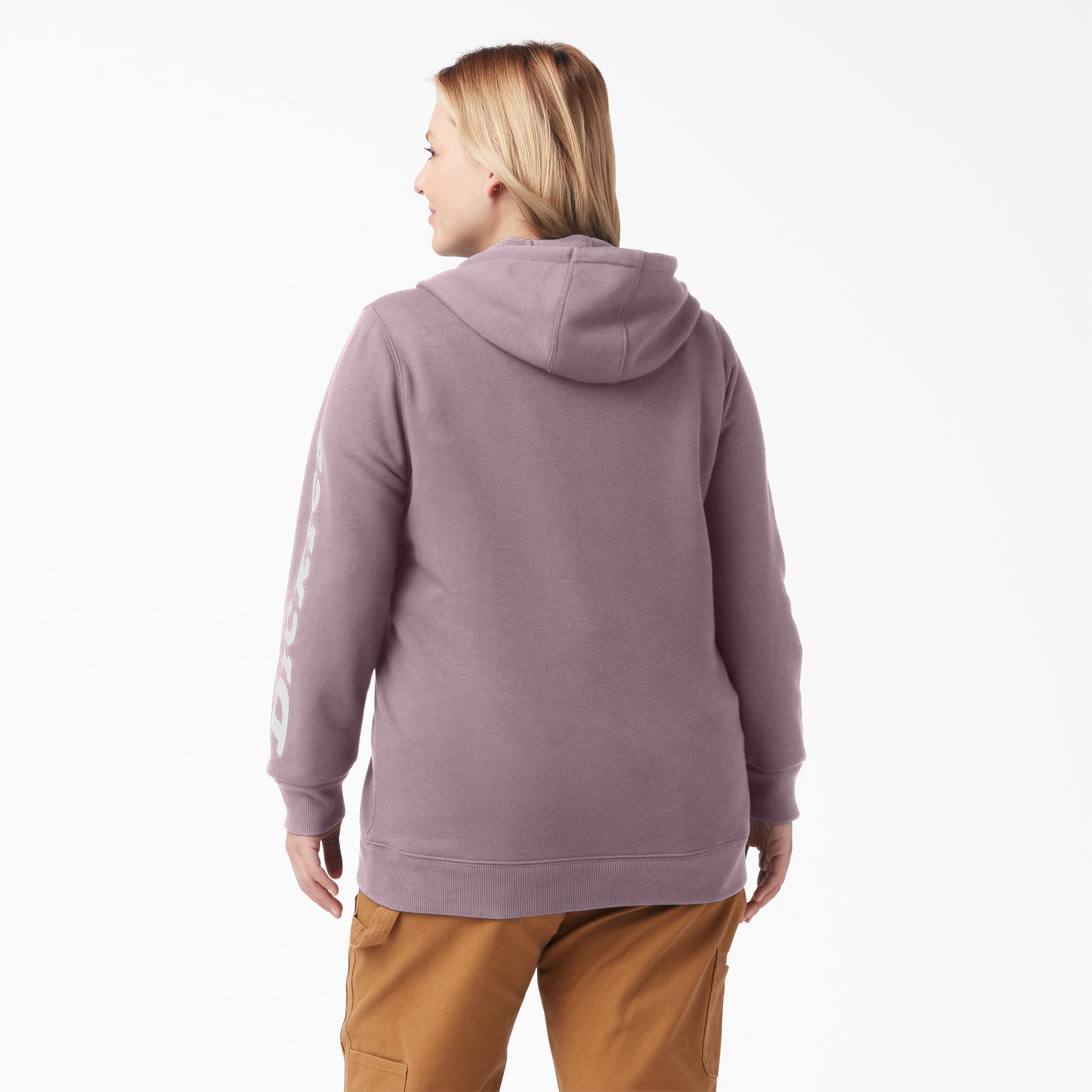 Women's Plus Water Repellent Sleeve Logo Hoodie - Image 2