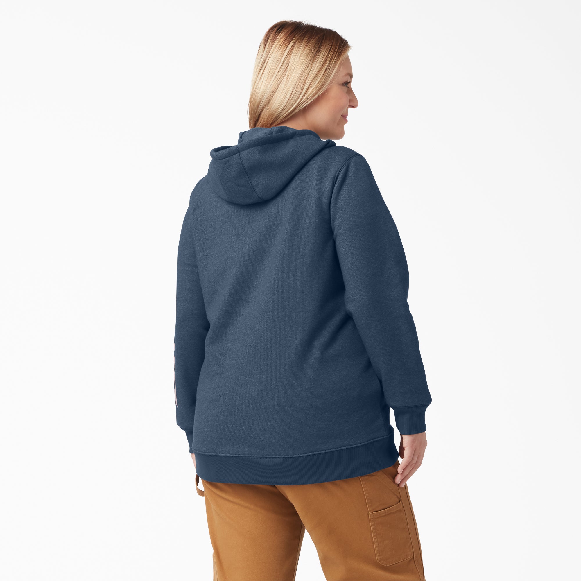 Women's Plus Water Repellent Sleeve Logo Hoodie - Image 2