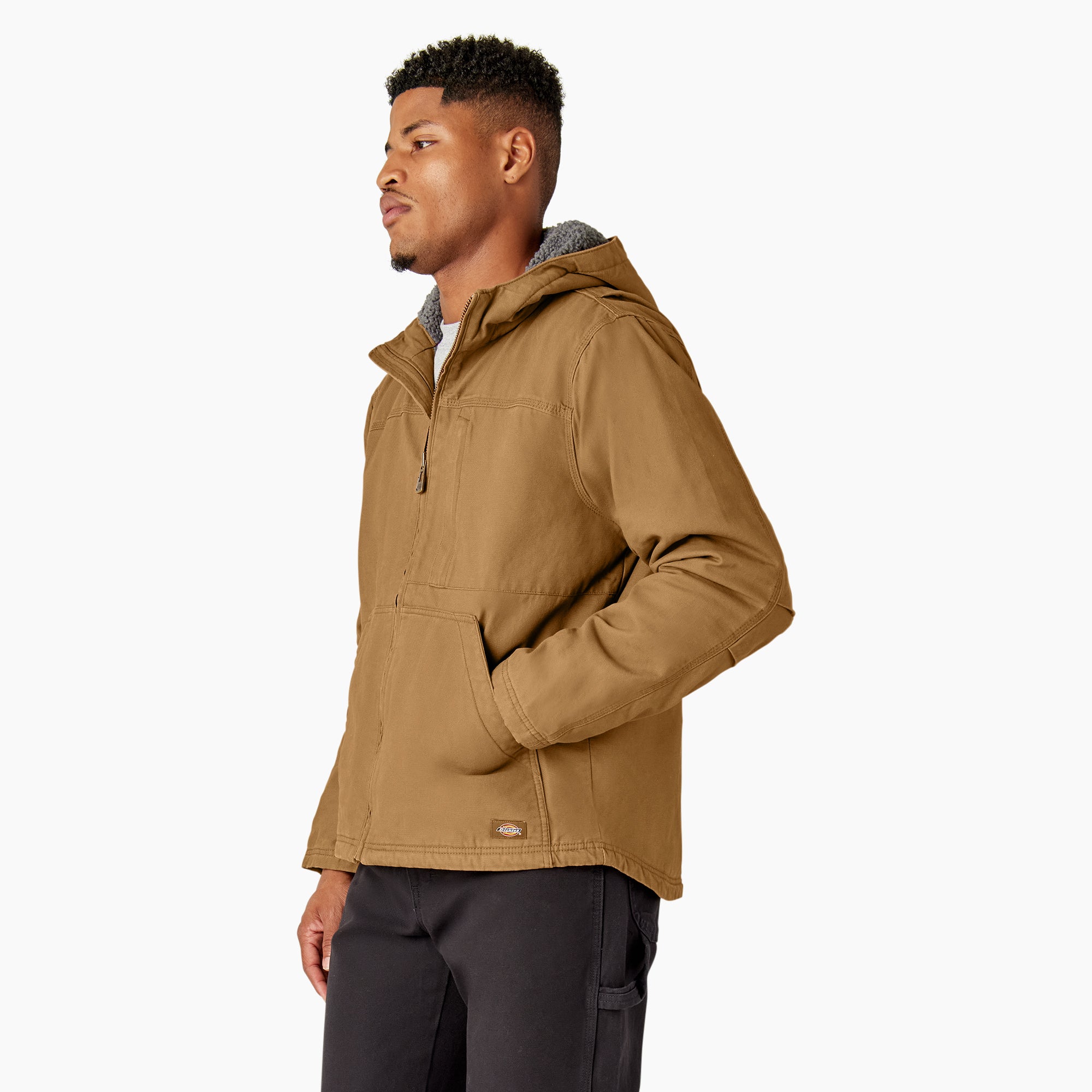Duck Canvas High Pile Fleece Lined Jacket - Image 3