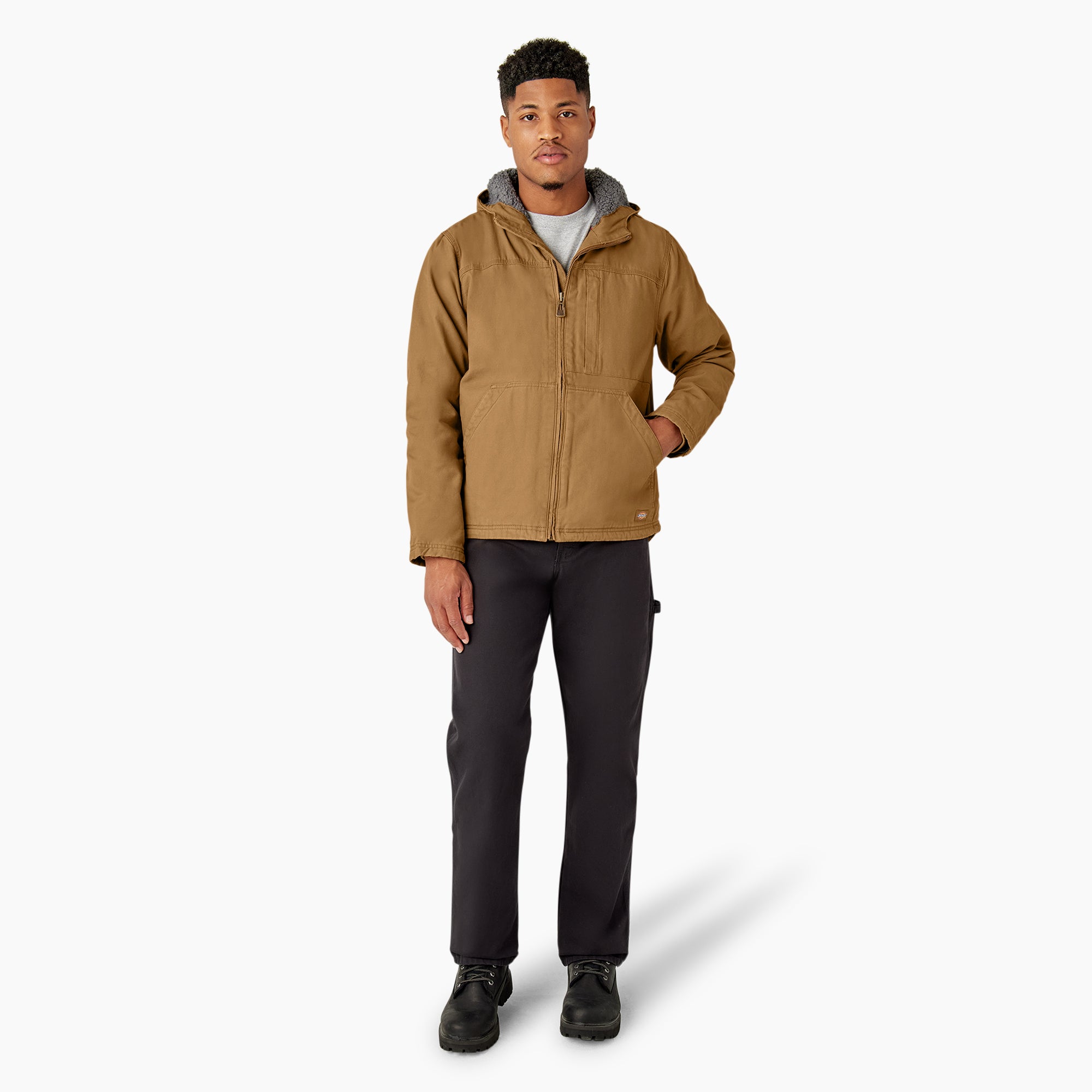 Duck Canvas High Pile Fleece Lined Jacket - Image 5