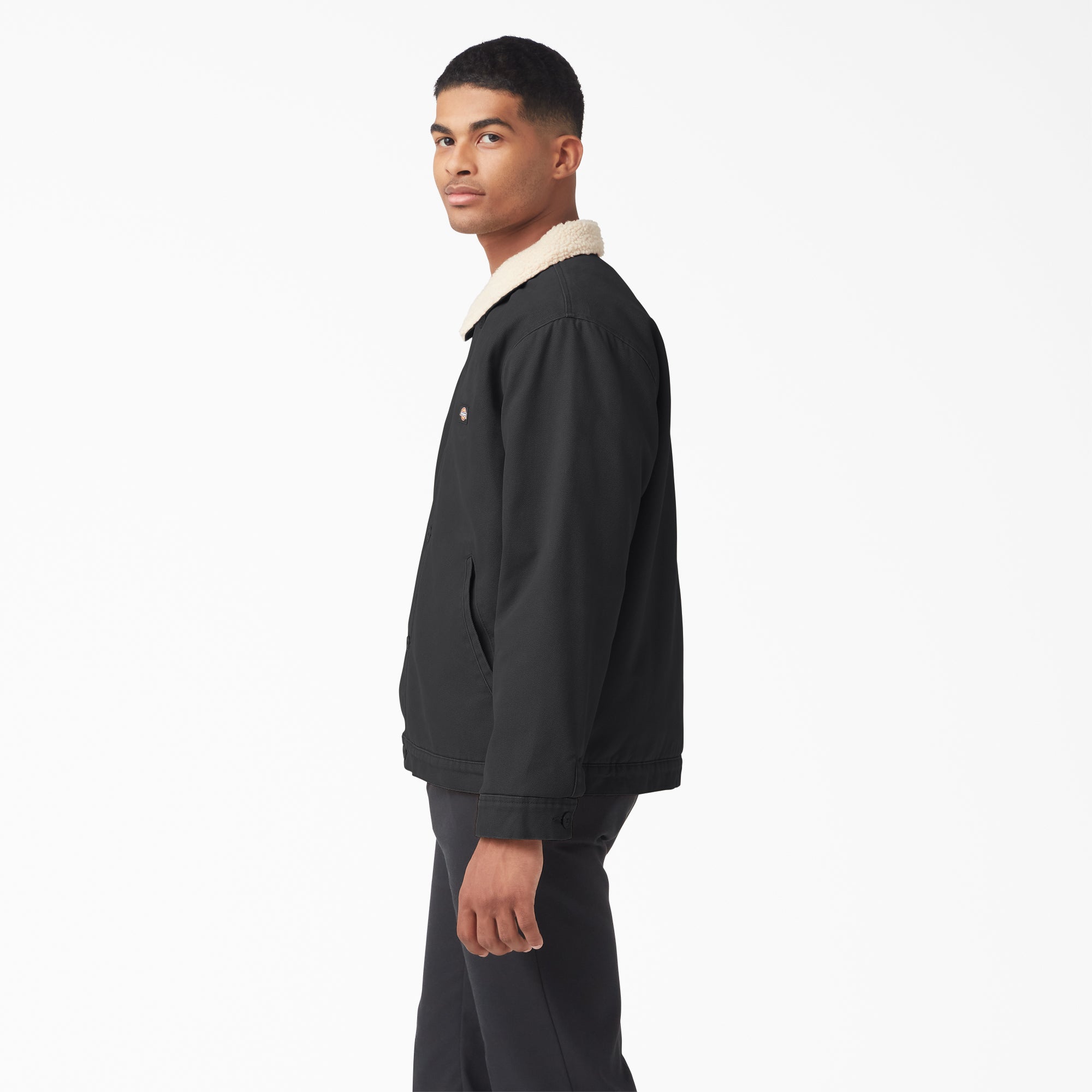 Duck Canvas High Pile Fleece Jacket - Image 3