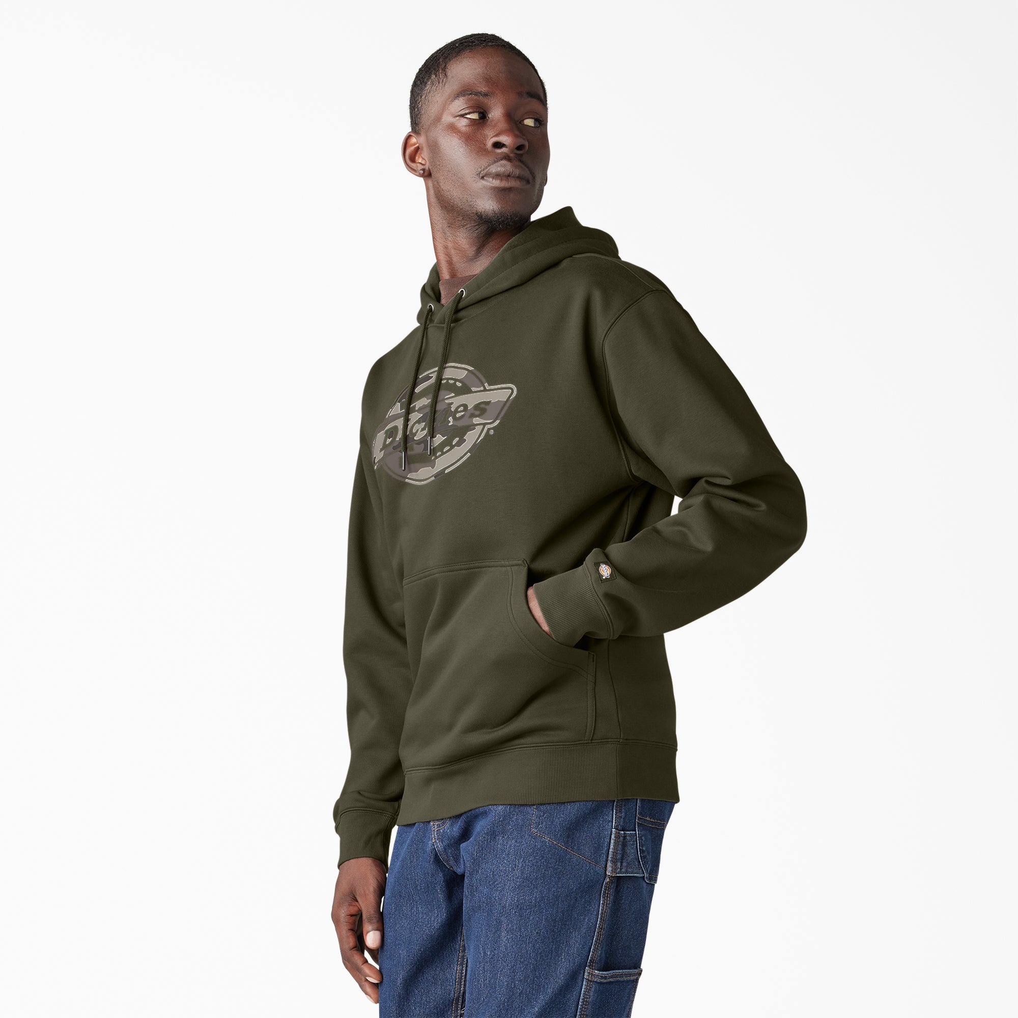 Water Repellent Camo Logo Hoodie - Image 3