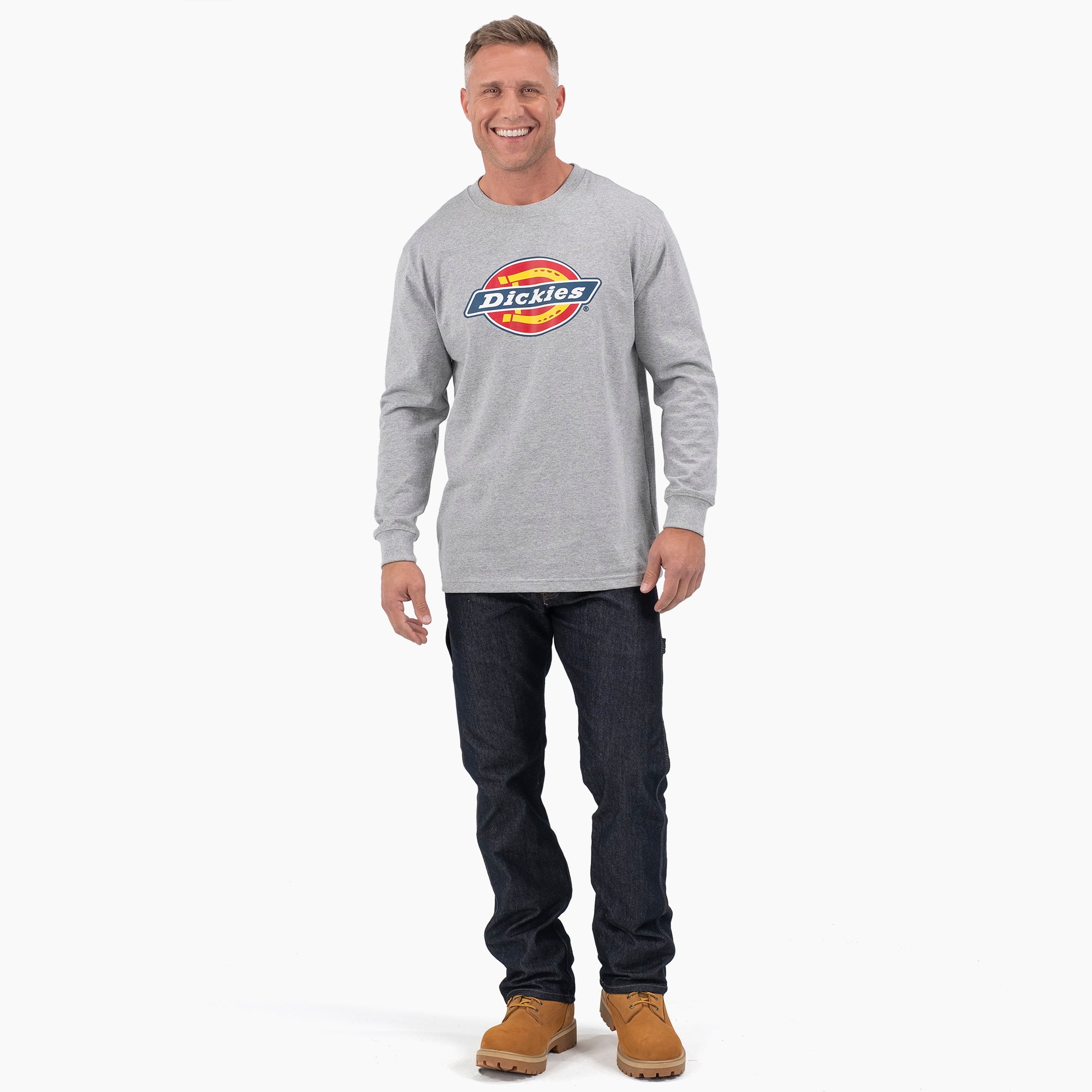 Tri-Color Logo Graphic Long Sleeve T-Shirt - Image 3