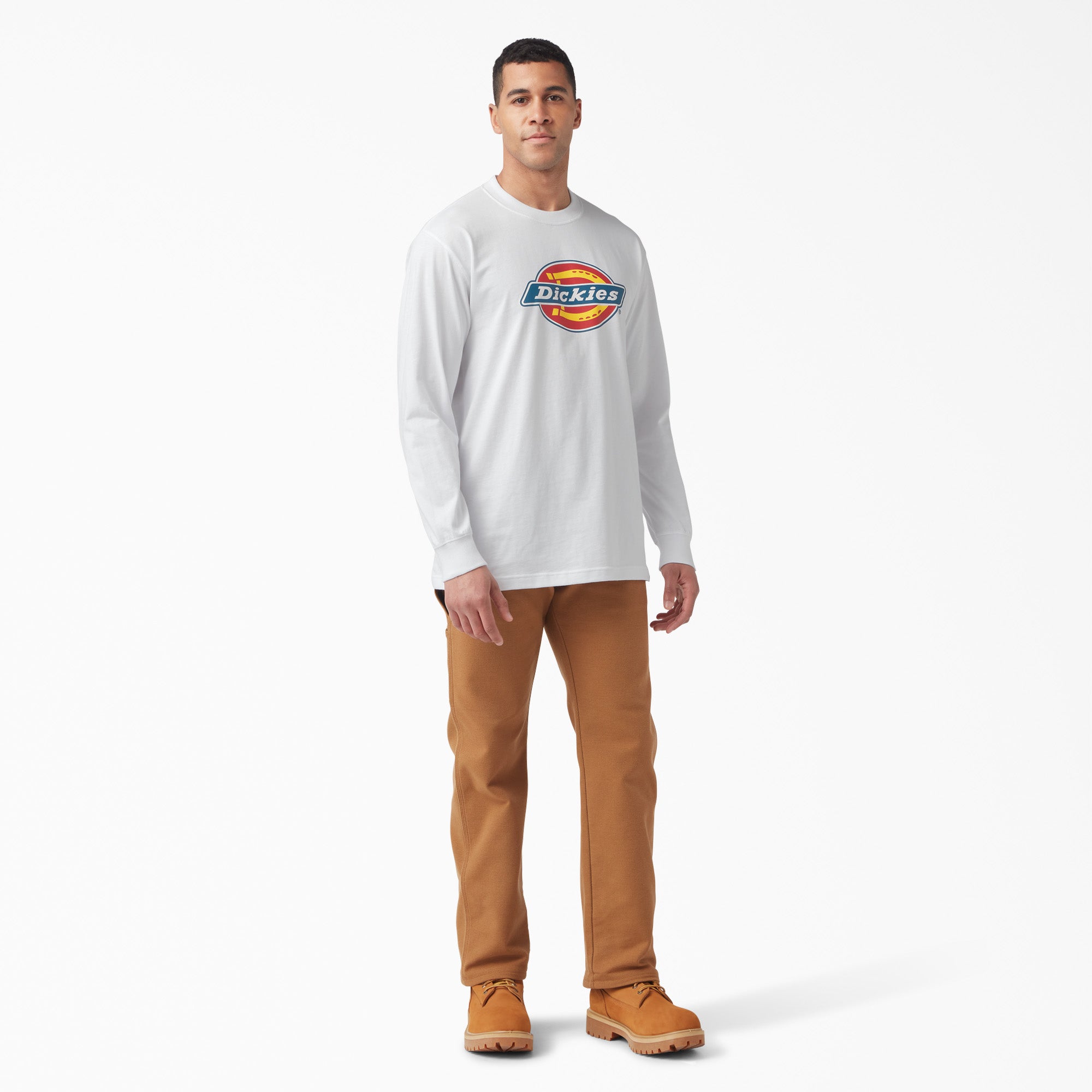 Tri-Color Logo Graphic Long Sleeve T-Shirt - Image 4