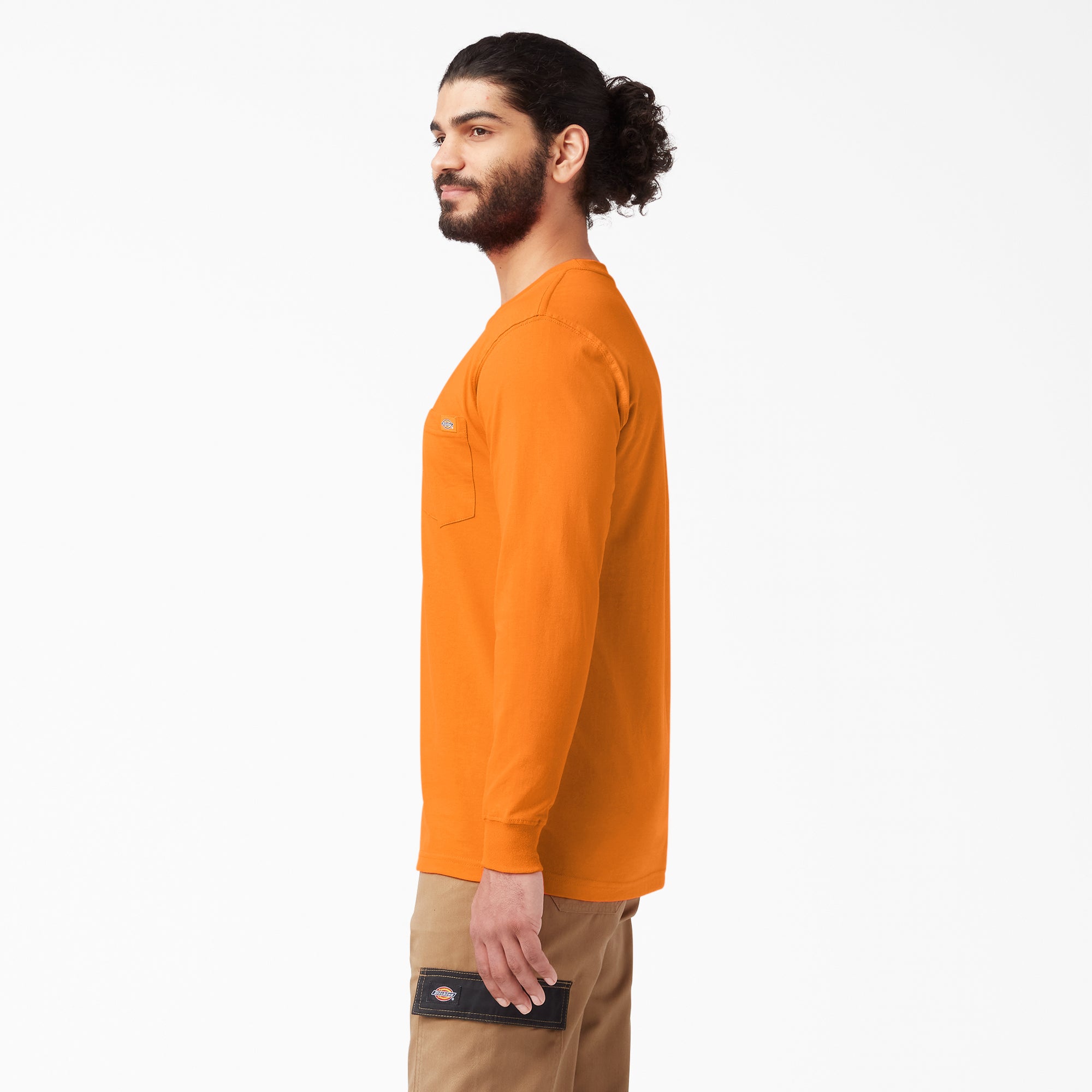 Heavyweight Long Sleeve Pocket T-Shirt - Image 3