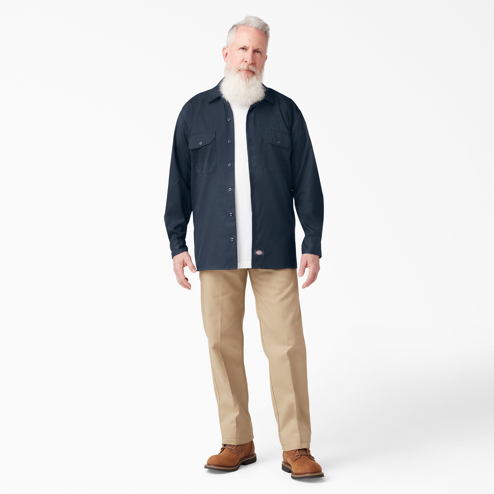 FLEX Relaxed Fit Long Sleeve Work Shirt - Image 4