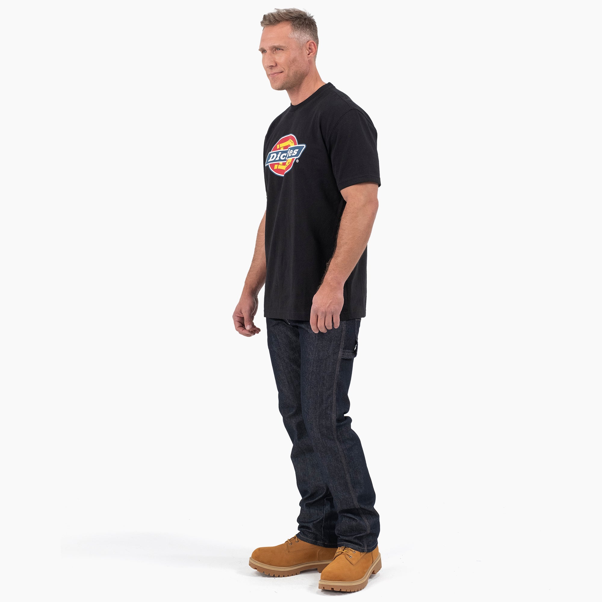 Short Sleeve Tri-Color Logo Graphic T-Shirt - Image 3