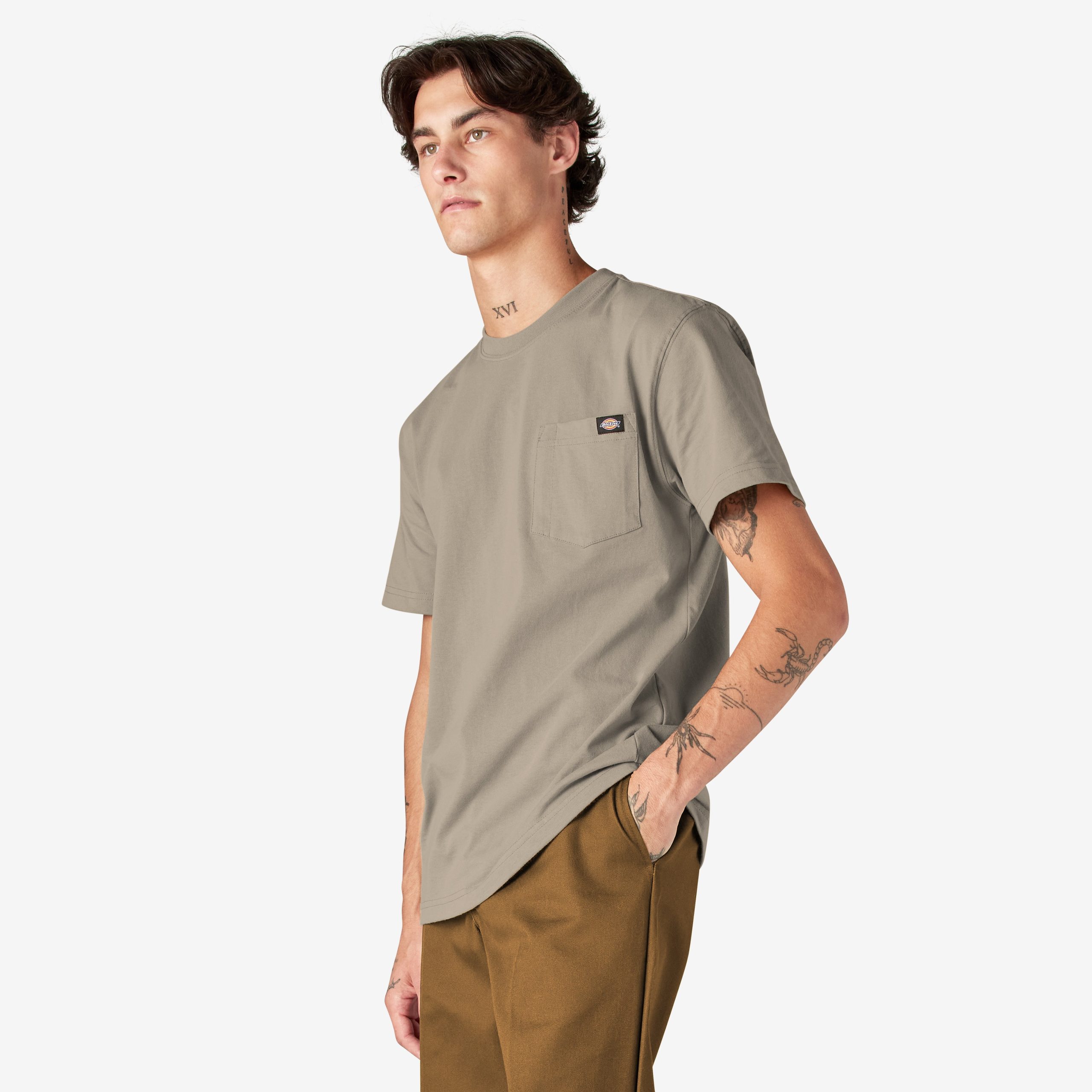 Heavyweight Short Sleeve Pocket T-Shirt - Image 3