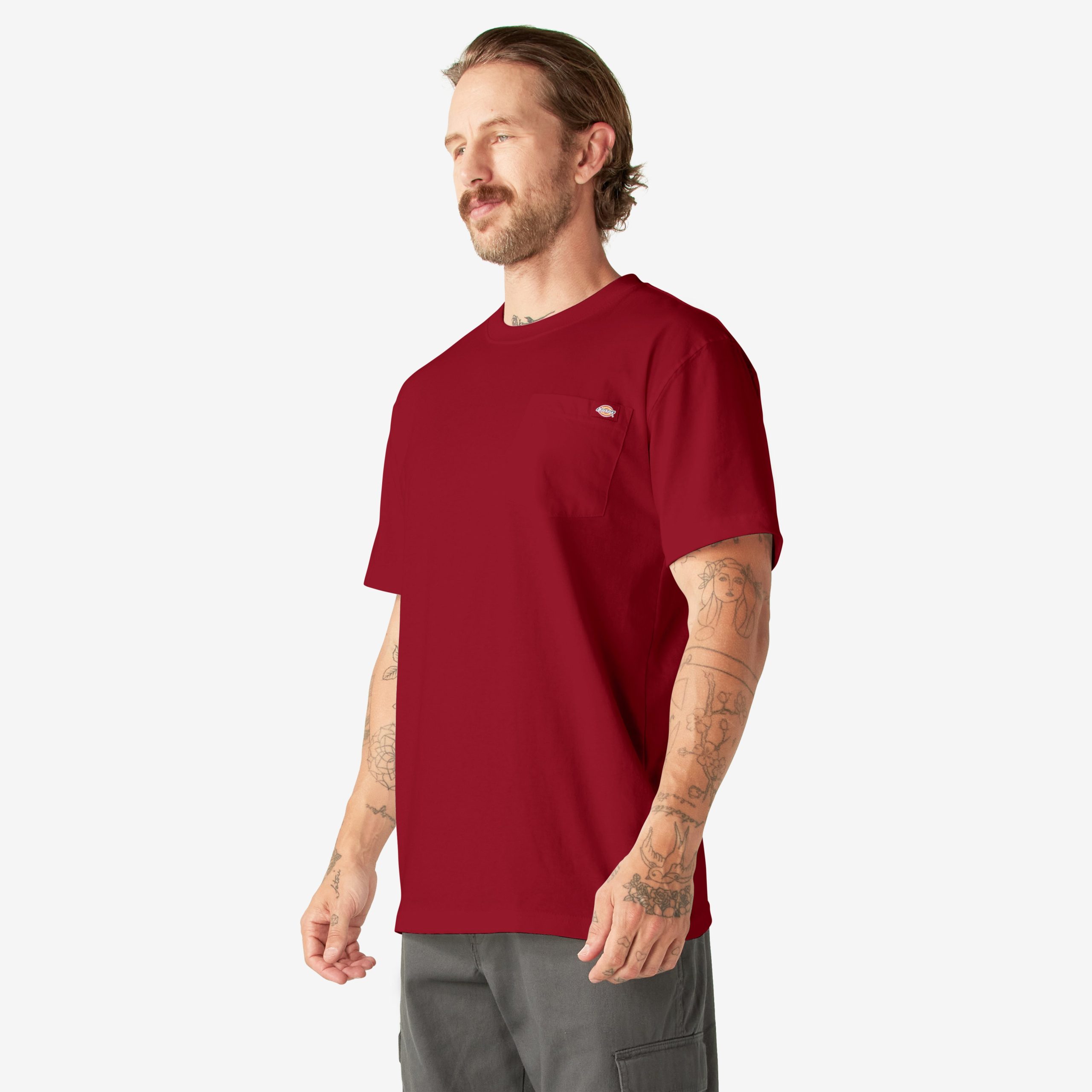 Heavyweight Short Sleeve Pocket T-Shirt - Image 3