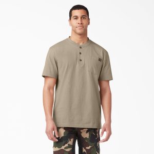 Heavyweight Short Sleeve Henley T-Shirt