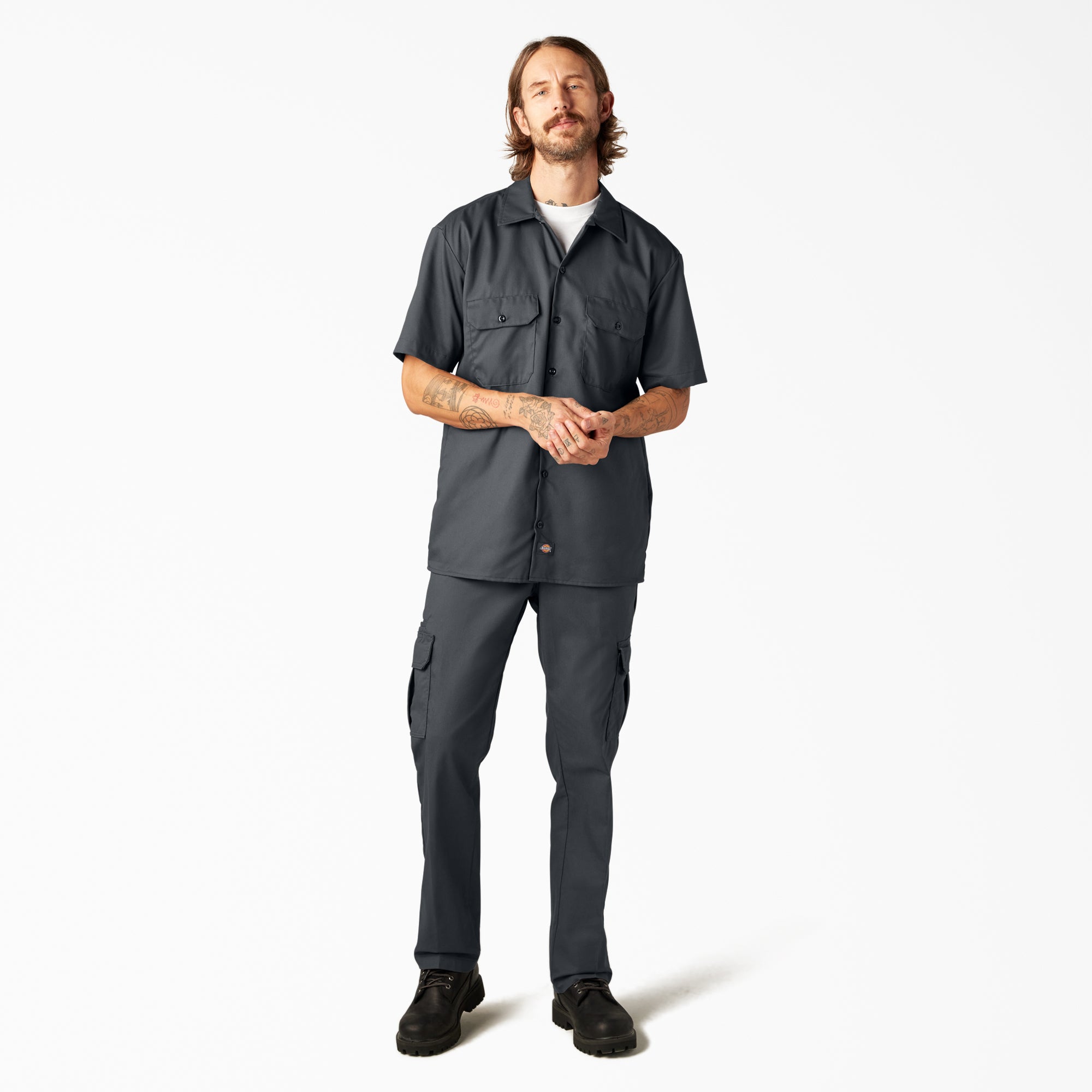 FLEX Relaxed Fit Short Sleeve Work Shirt - Image 5