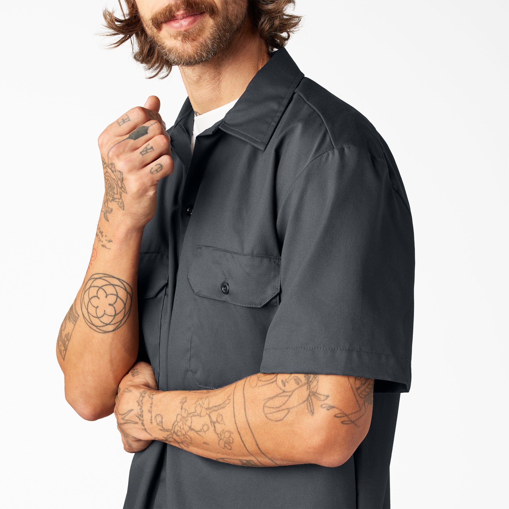 FLEX Relaxed Fit Short Sleeve Work Shirt - Image 8