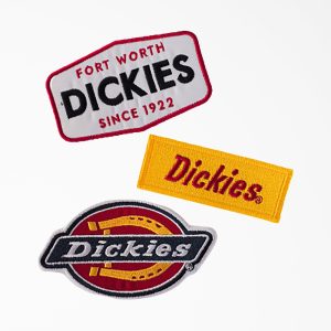 Dickies Logo Iron-on Patches. 3-Pack