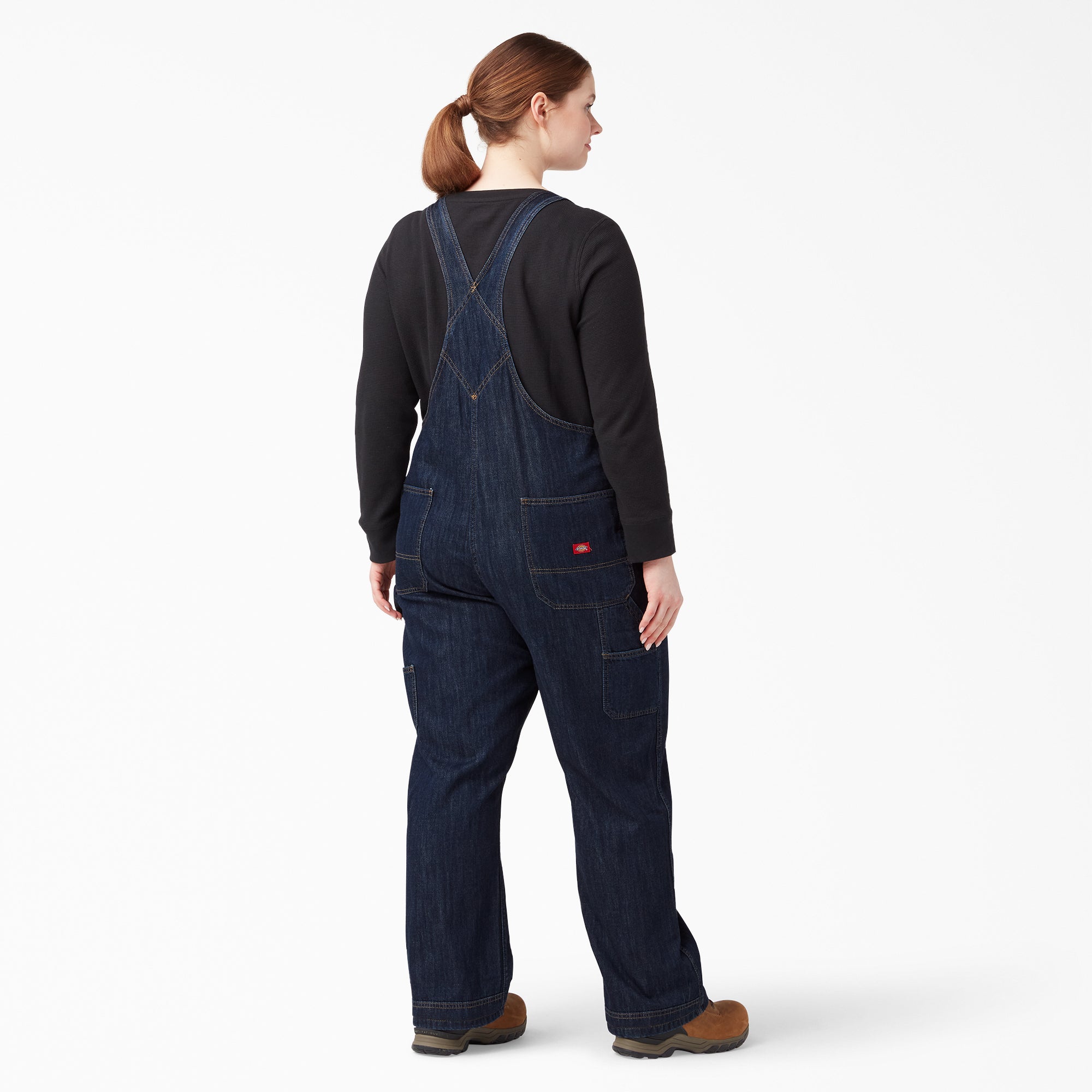 Women's Plus Relaxed Fit Bib Overalls - Image 2