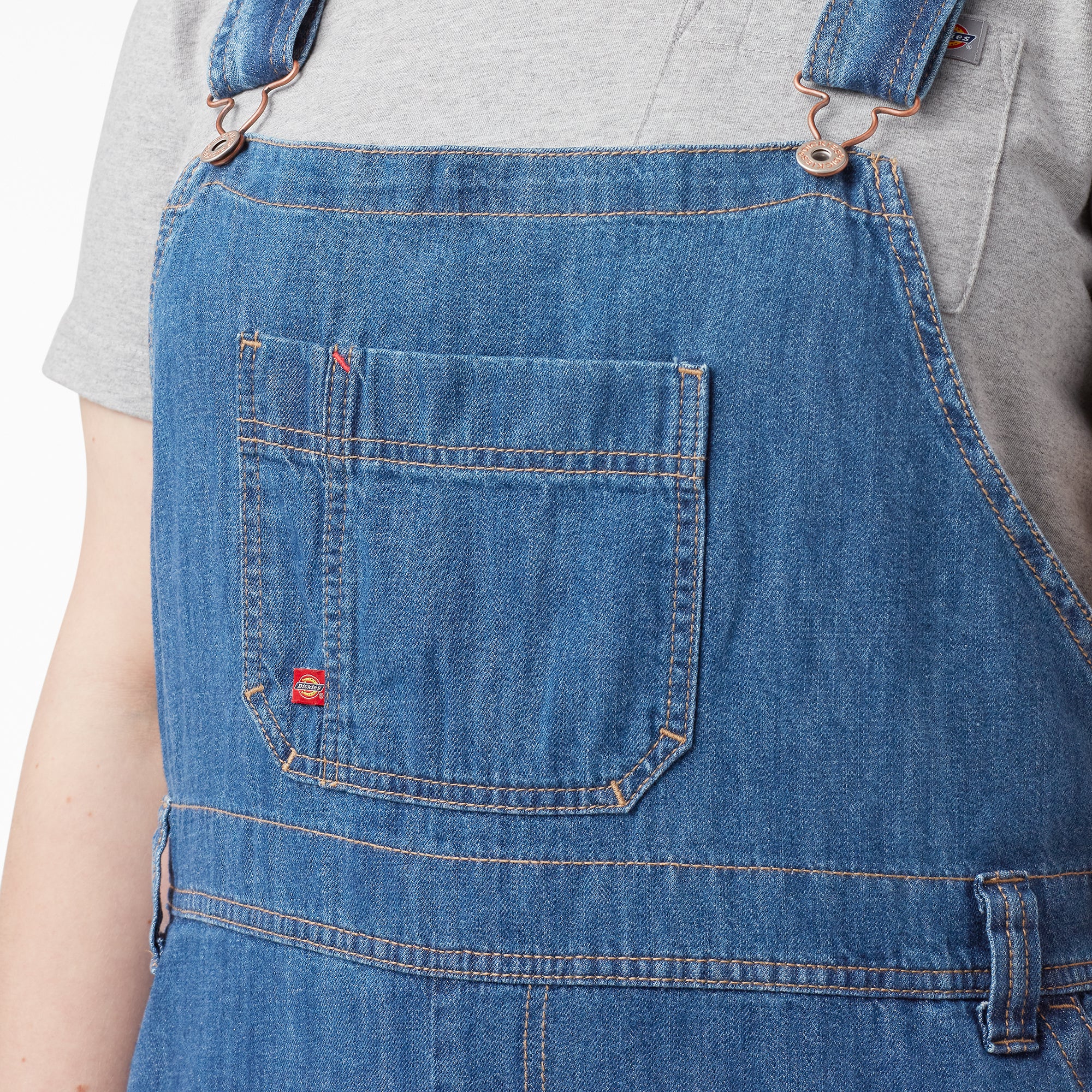 Women's Plus Relaxed Fit Bib Overalls - Image 5