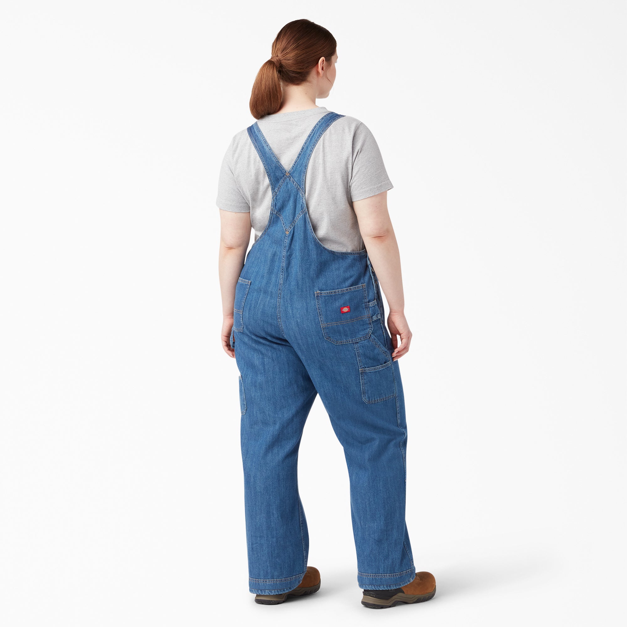 Women's Plus Relaxed Fit Bib Overalls - Image 2