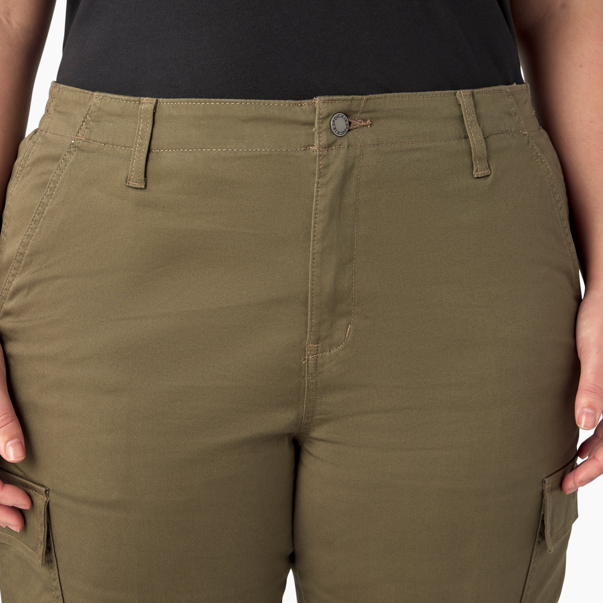 Women's Plus High Rise Fit Cargo Pants - Image 7