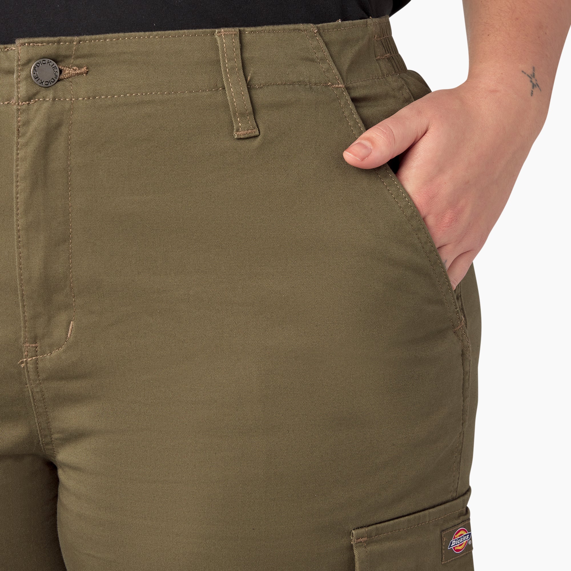 Women's Plus High Rise Fit Cargo Pants - Image 8