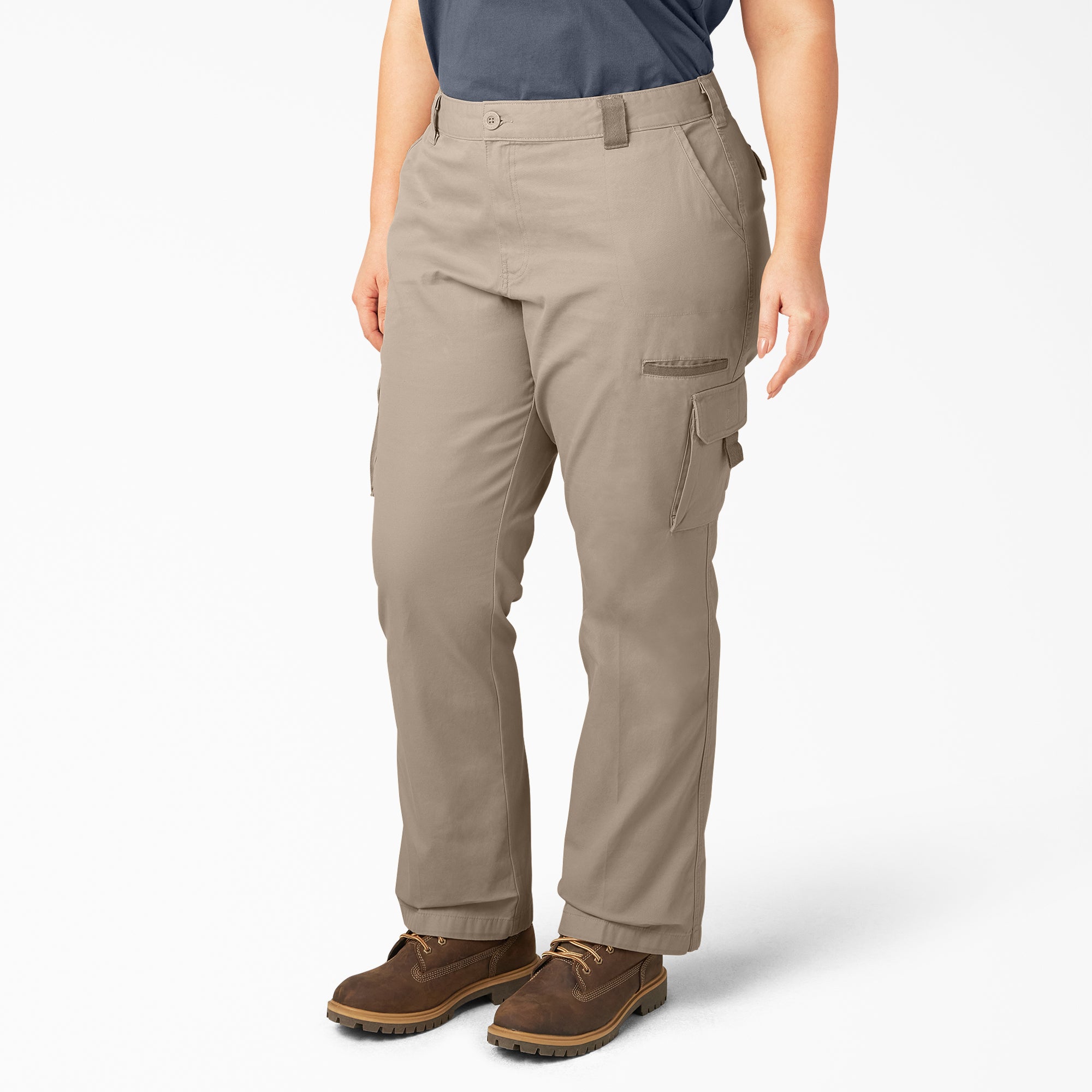 Women's Plus Relaxed Fit Cargo Pants - Image 3